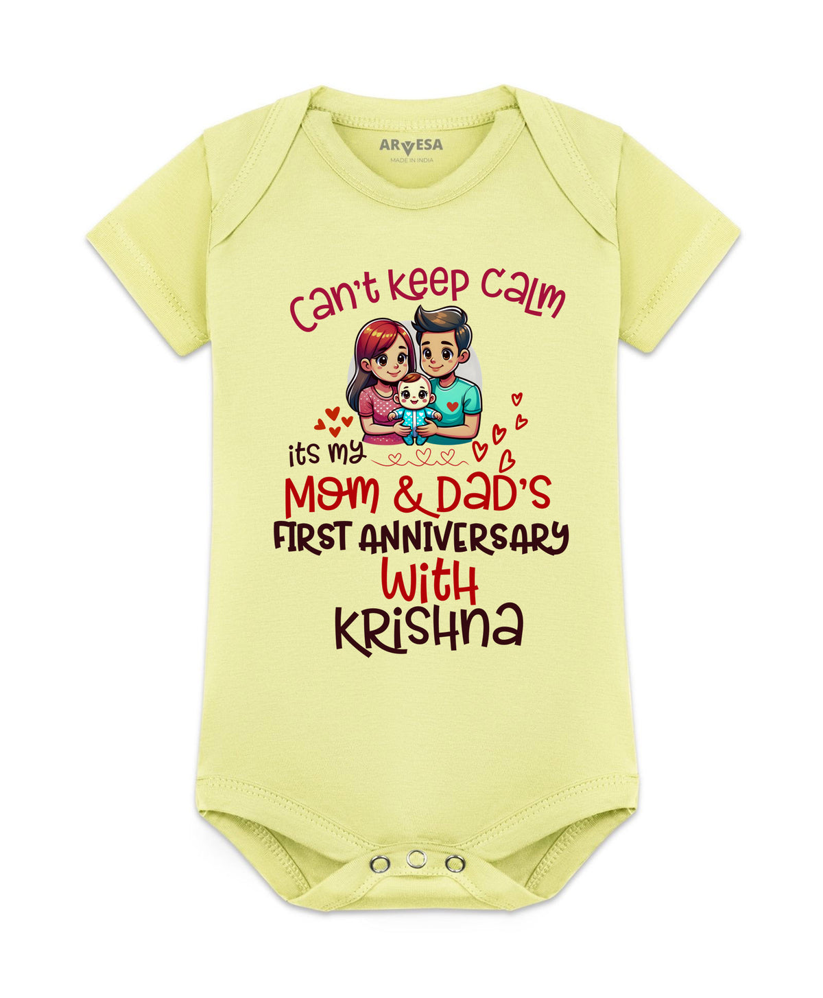 Yes | First Anniversary With Mom And Dad Mom Dad Anniversary - Romper