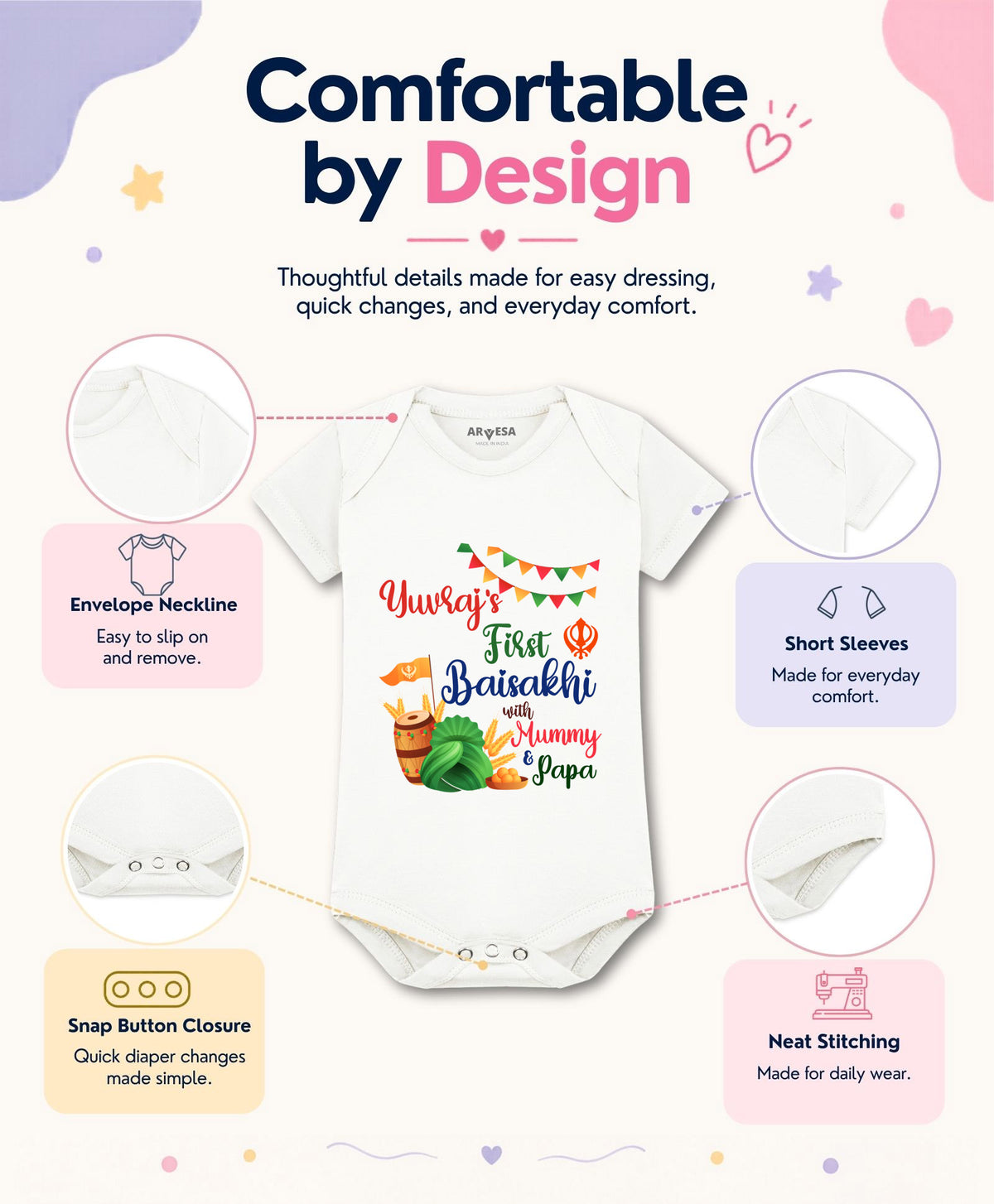 Yes | My First Baisakhi - Romper