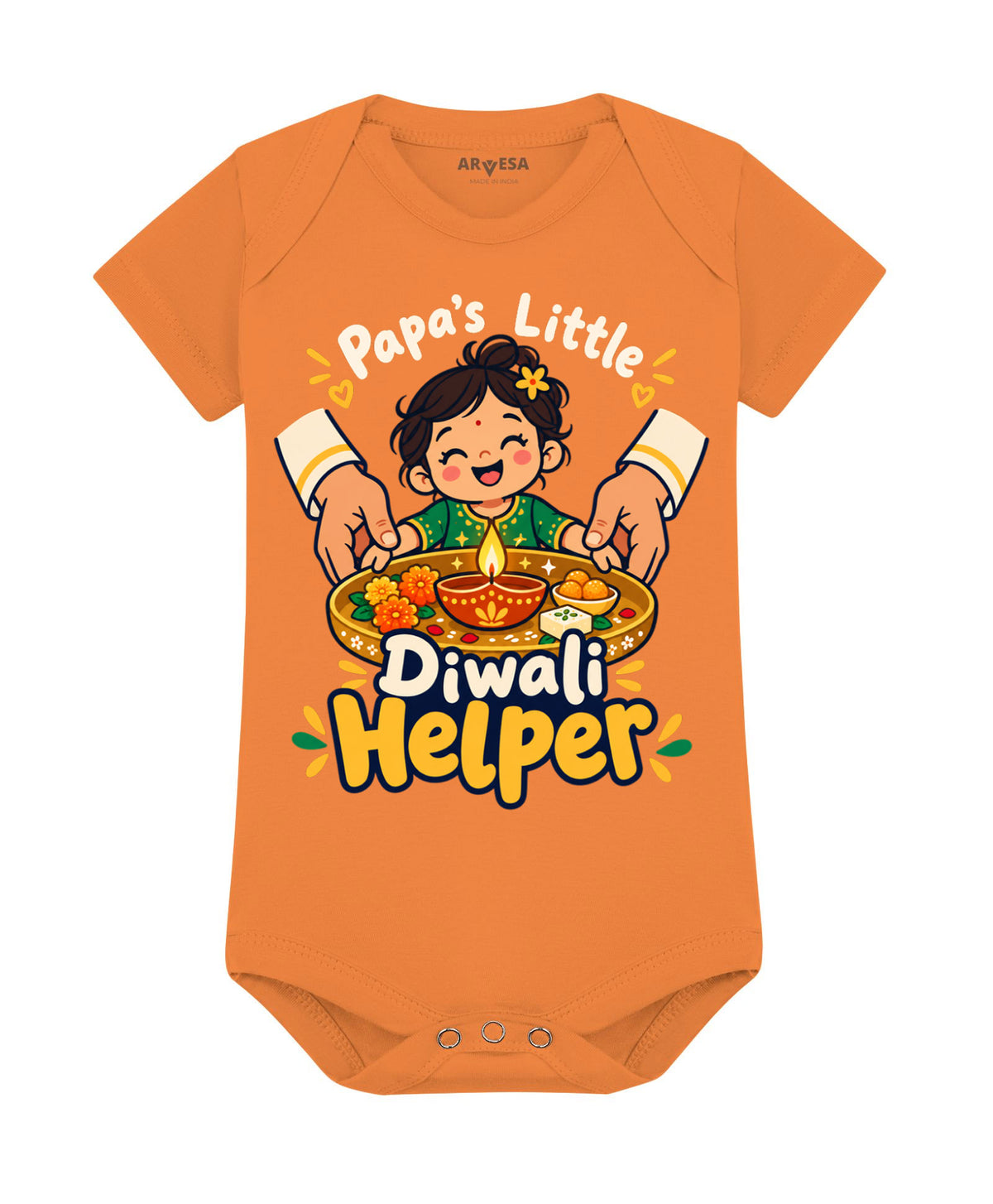 Papa's Little Diwali Helper - Romper