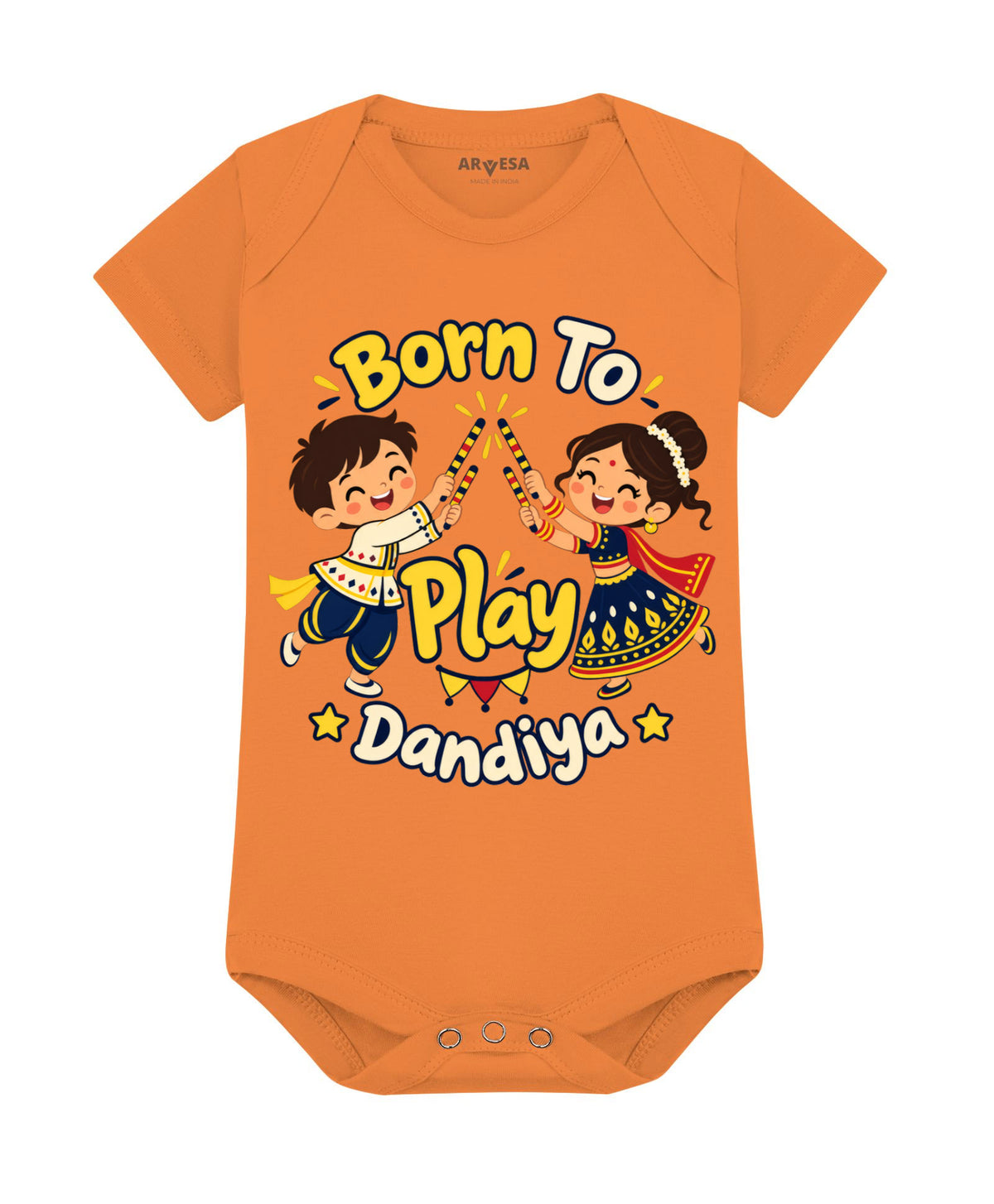 Born To Play Dandiya Navratri - Romper