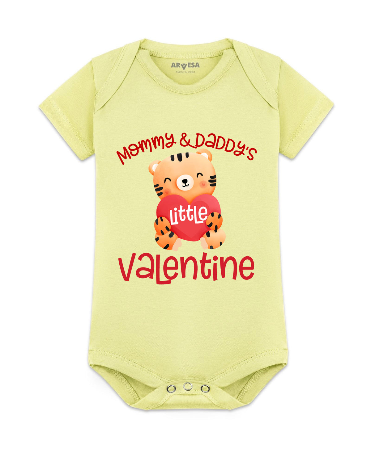 No | Mommy And Daddy Valentine - Romper