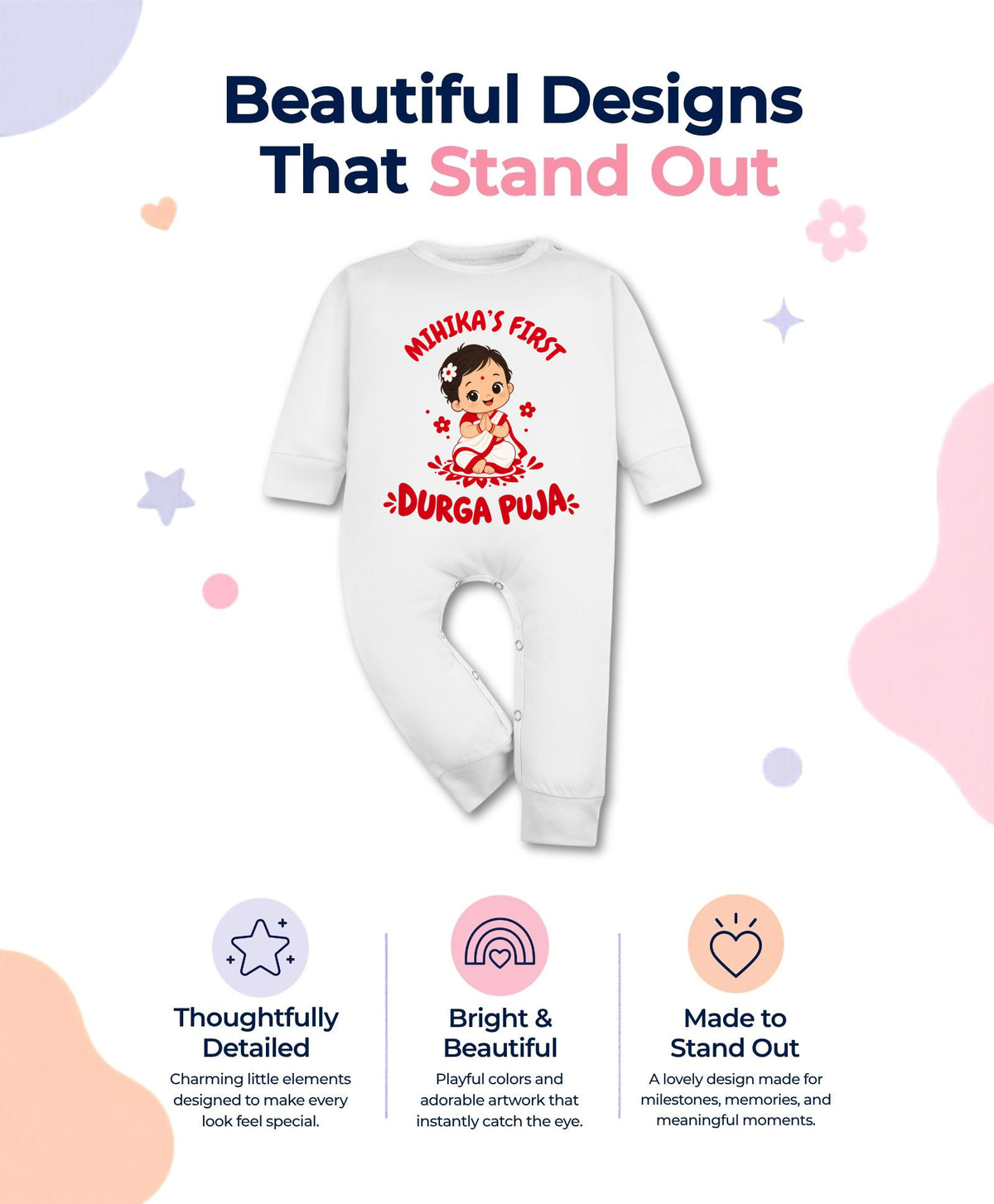 Yes | My First Durga Puja - Jumpsuit