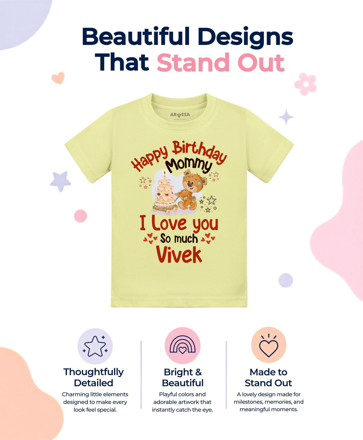 Yes | Happy Birthday Mummy. I Love You So Much Mom Birthday - T-shirt