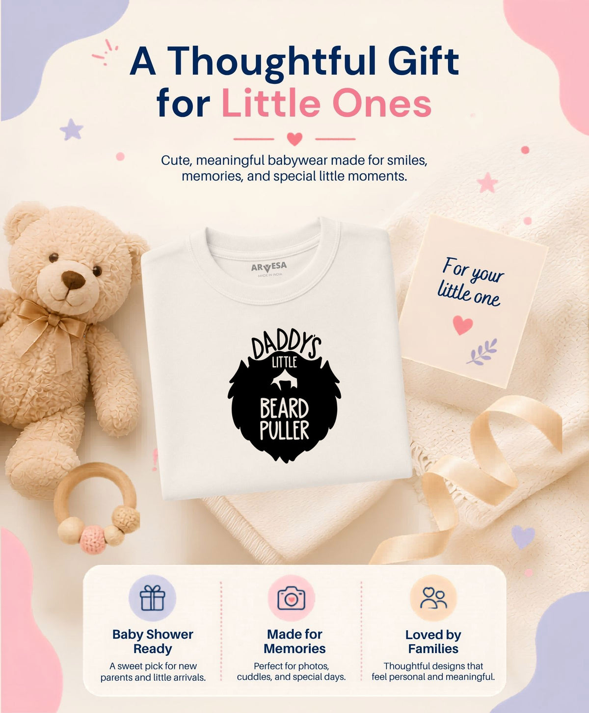 No | Daddy Little Beard Puller - T-shirt