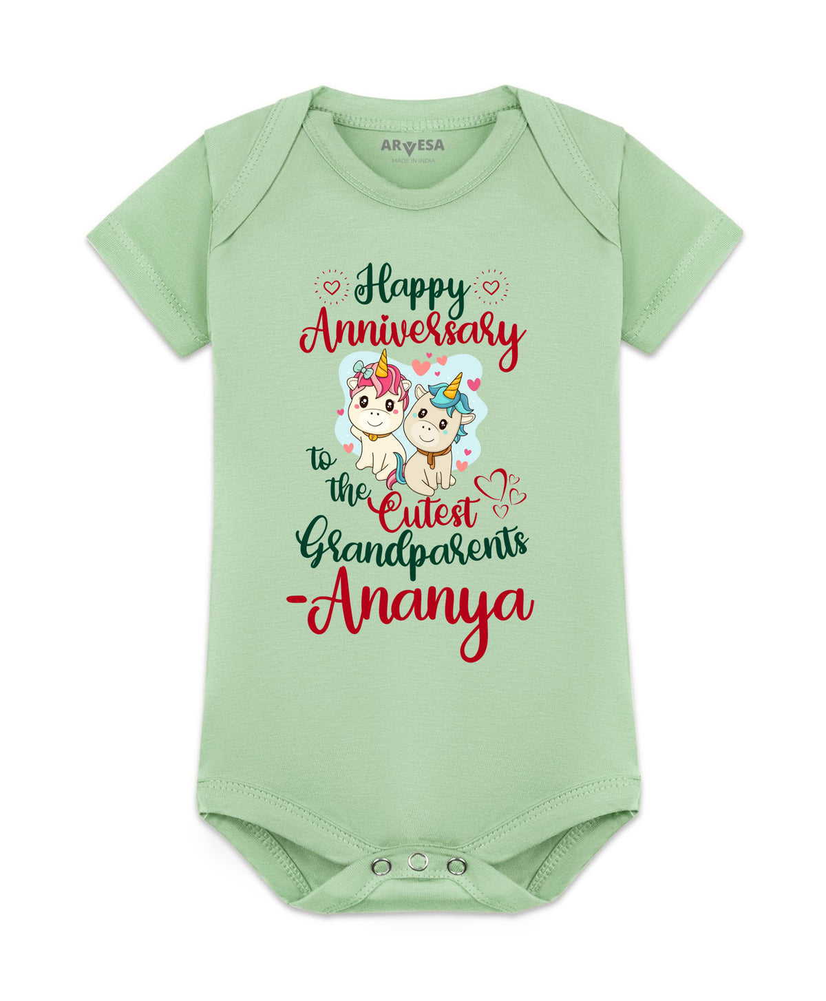 Yes | Happy Anniversay GrandParents Family Anniversary - Romper