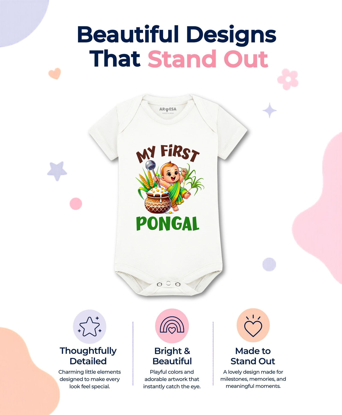 No | My First Pongal - Romper
