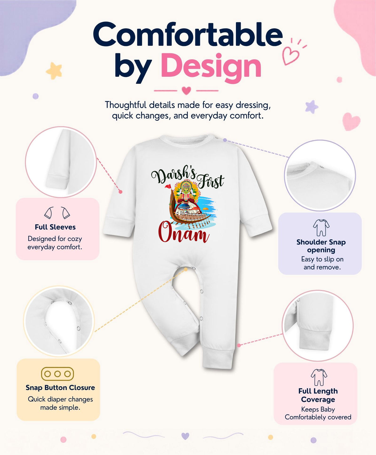 Yes | My First Onam - Jumpsuit