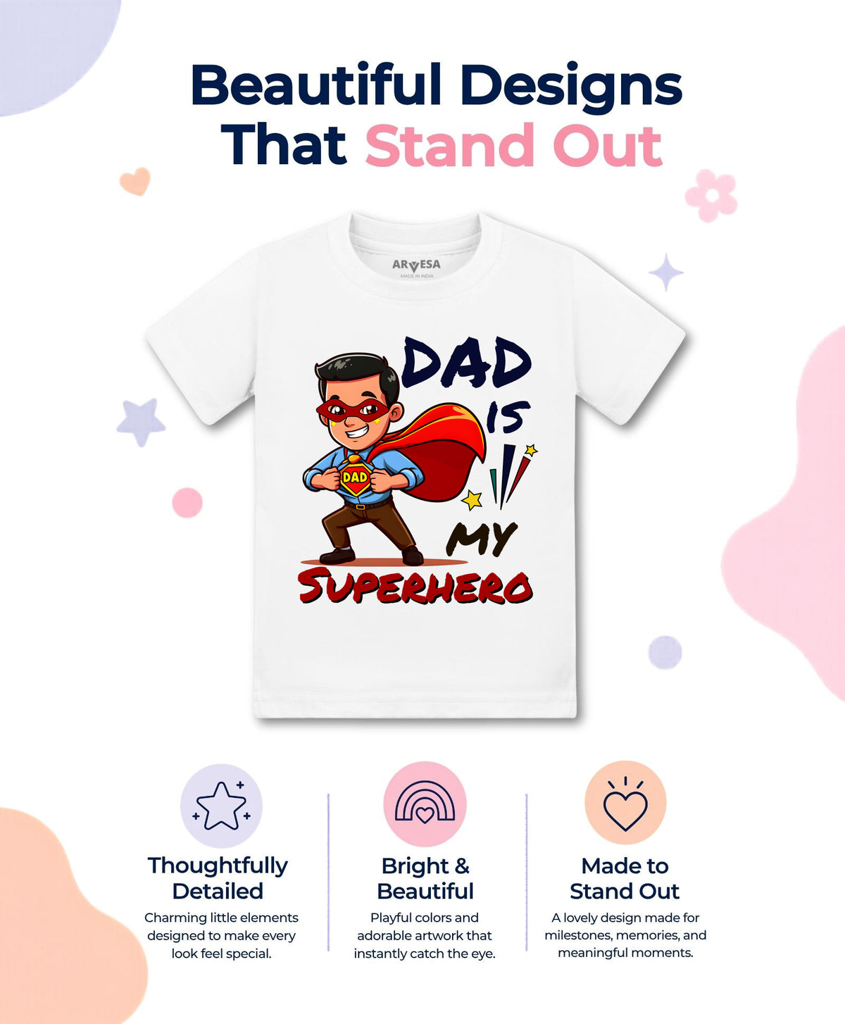 No | Dad Is My Superhero - T-shirt