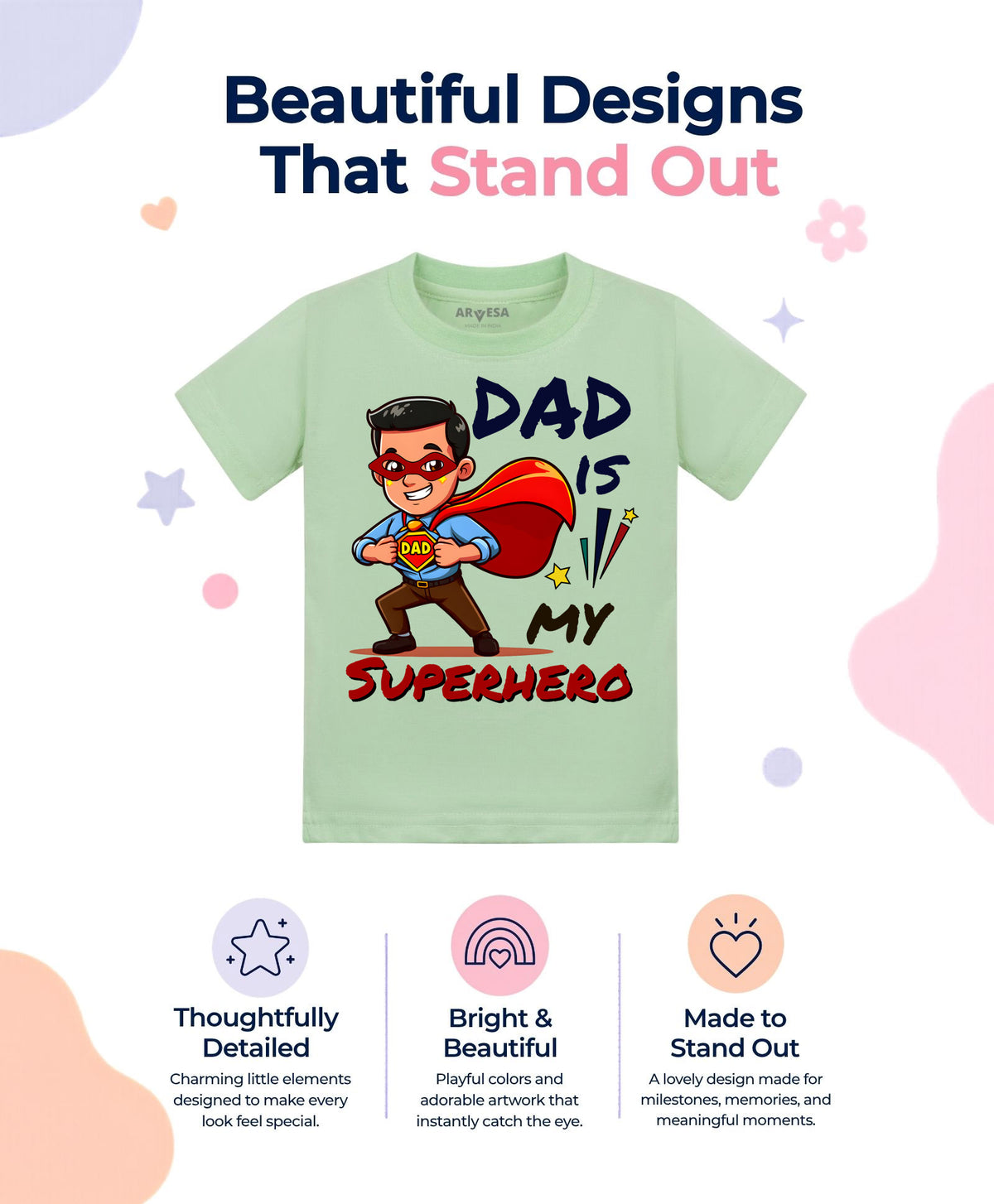 No | Dad Is My Superhero - T-shirt