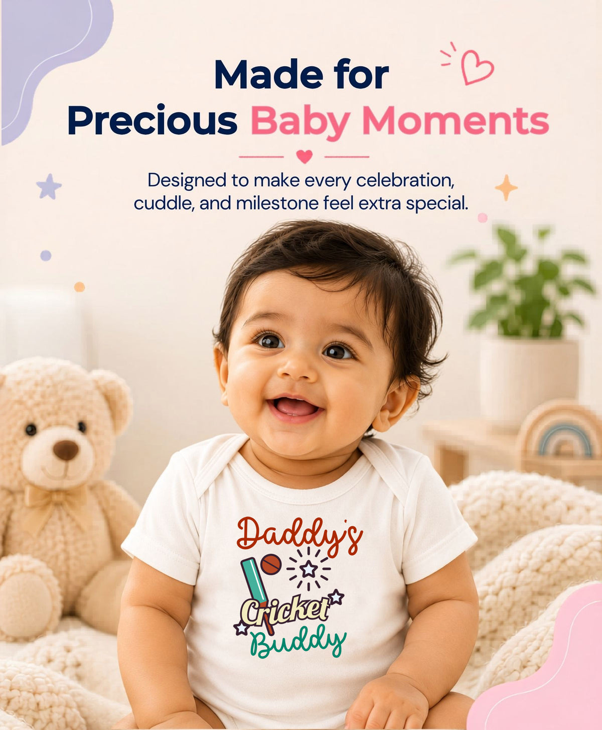 No | Daddy Cricket Buddy - Romper