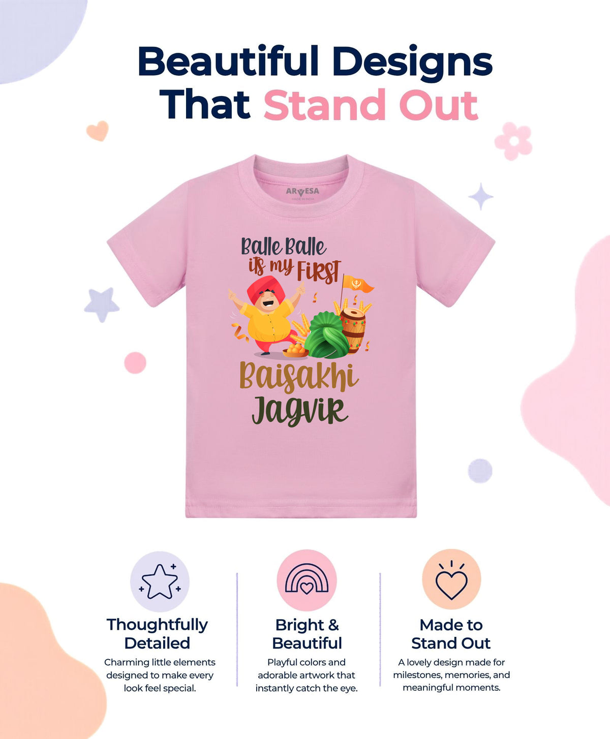 Yes | Happy Baisakhi - T-shirt