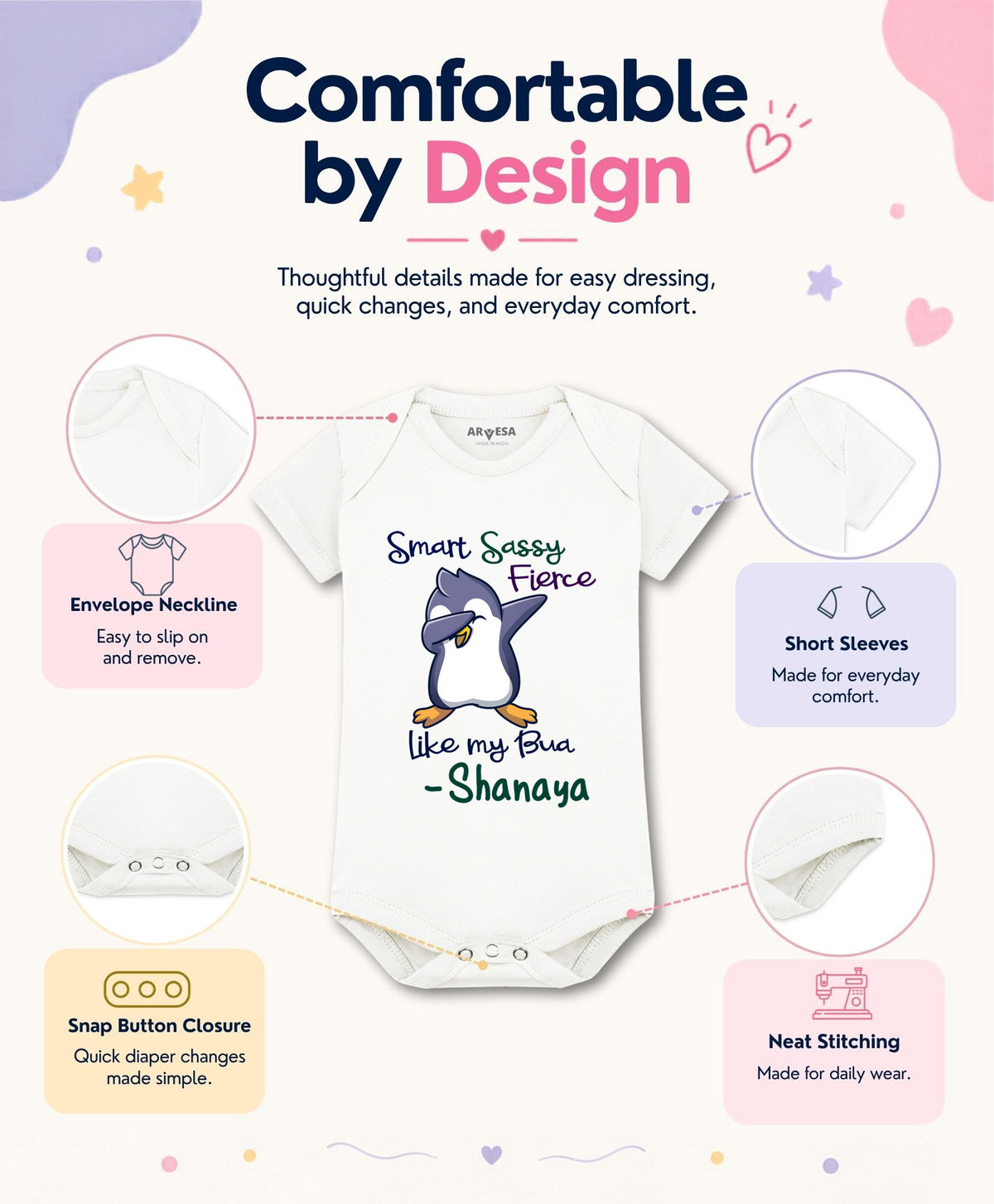 Yes | Smart Sassy Like My Bua - Romper
