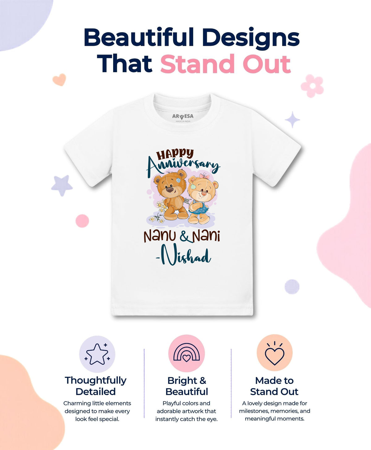 Yes | Happy Anniversay Nanu & Nani Family Anniversary - T-shirt