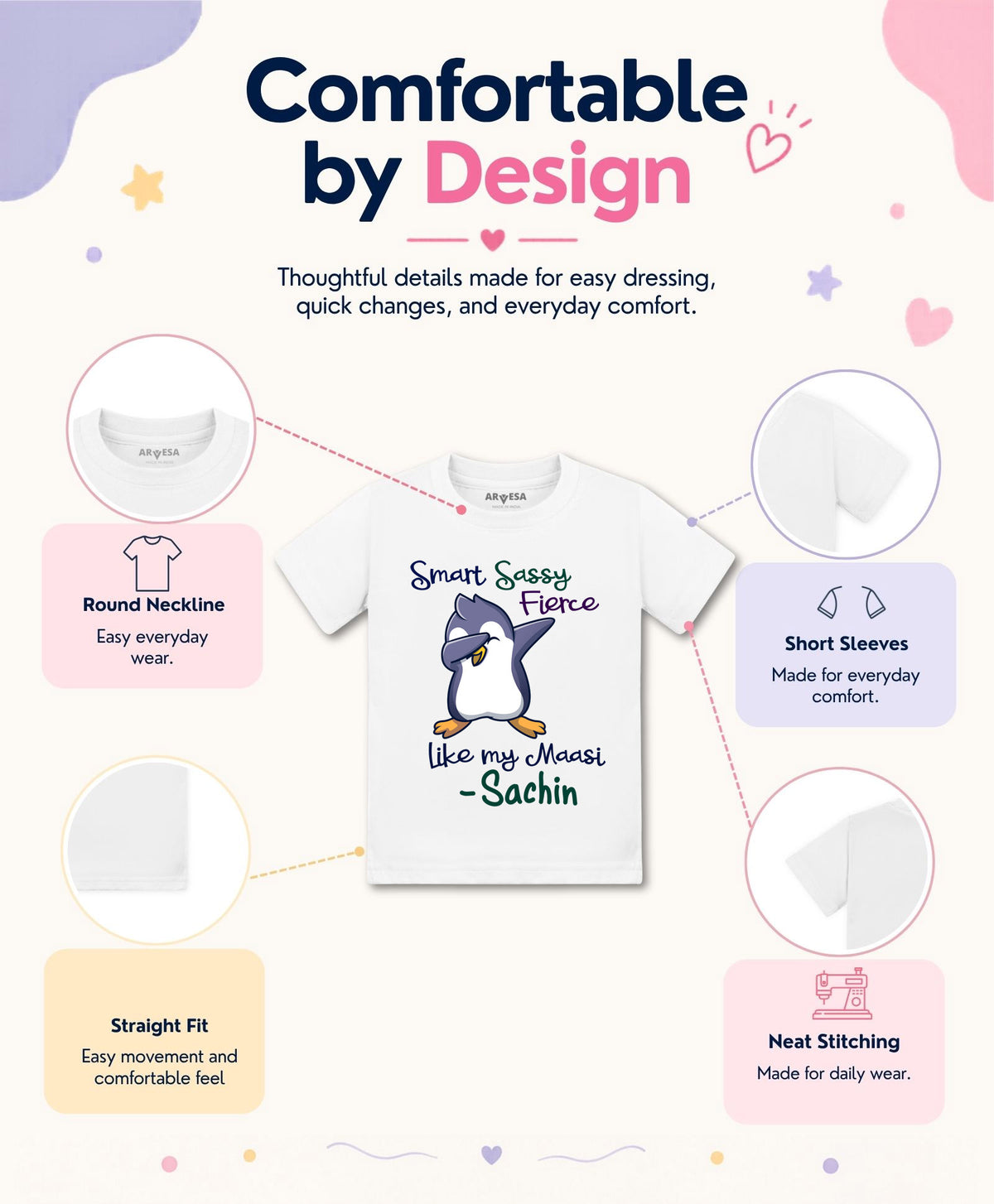 Yes | Smart Sassy Like My Maasi - T-shirt