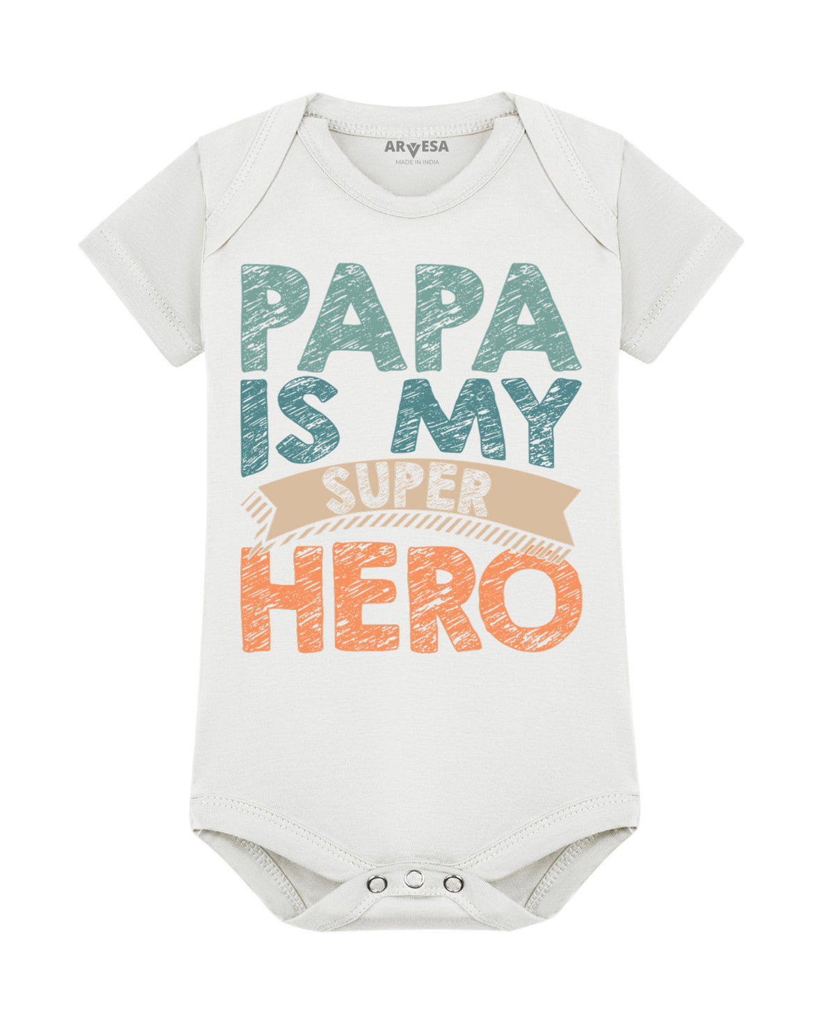 No | Papa Is My Super Hero Dad - Romper