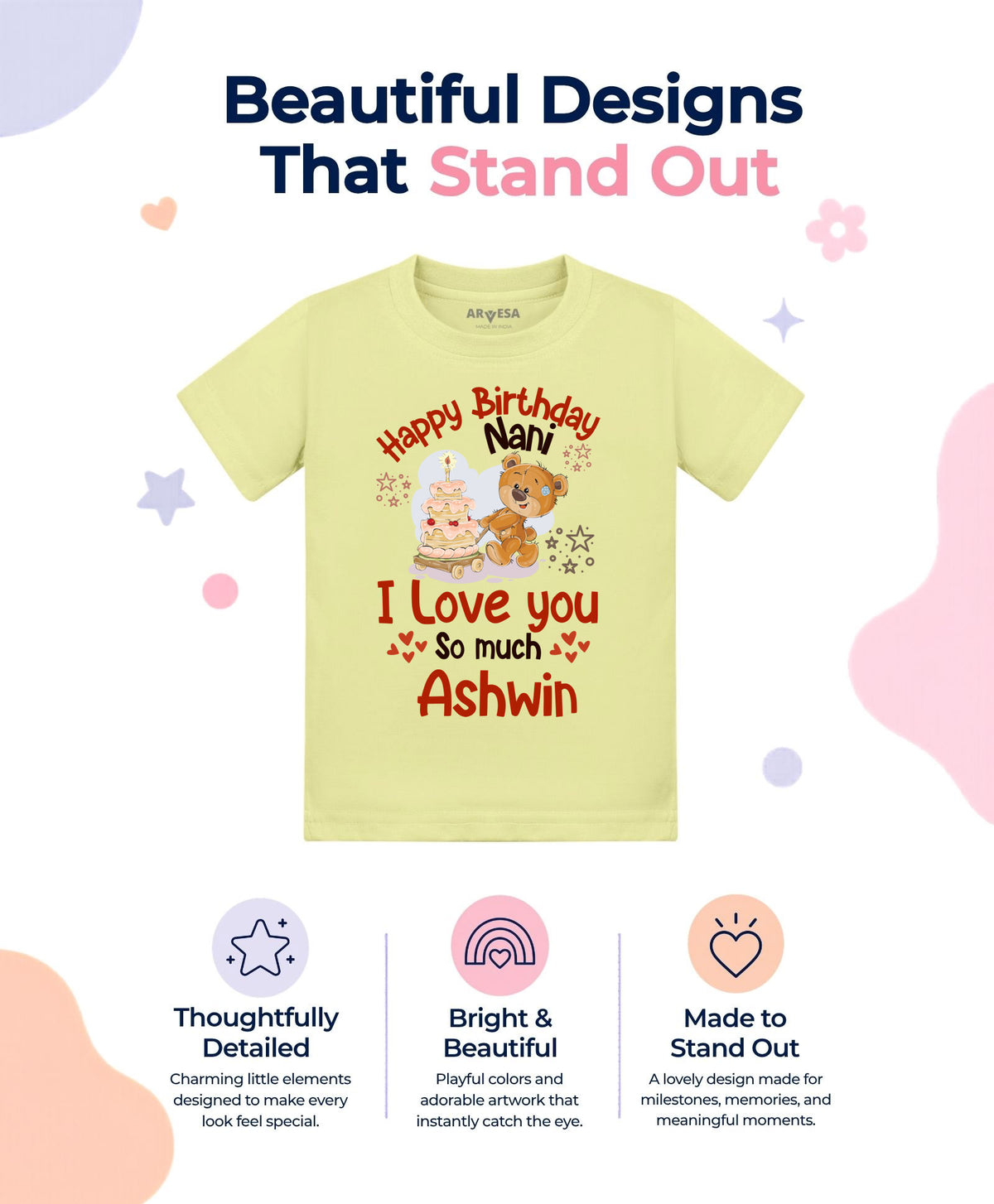 Yes | Happy Birthday Nani Family Birthday - T-shirt