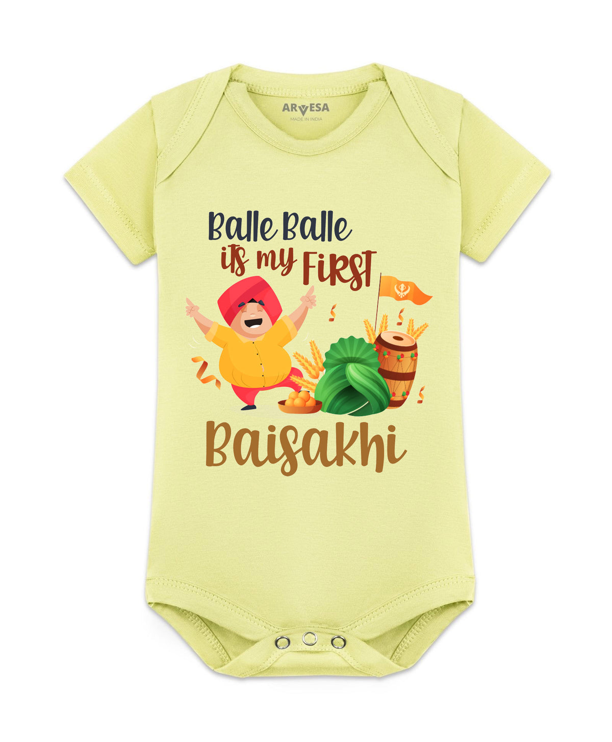 No | Happy Baisakhi - Romper