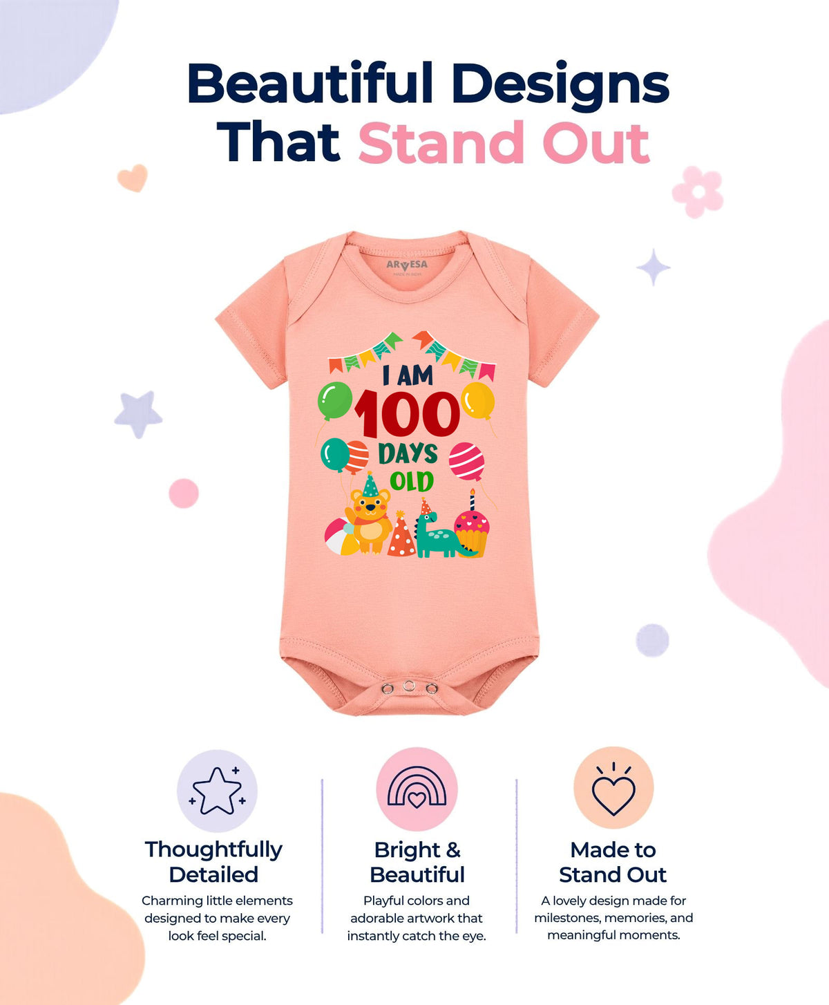 No | 100 Days Birthday - Romper