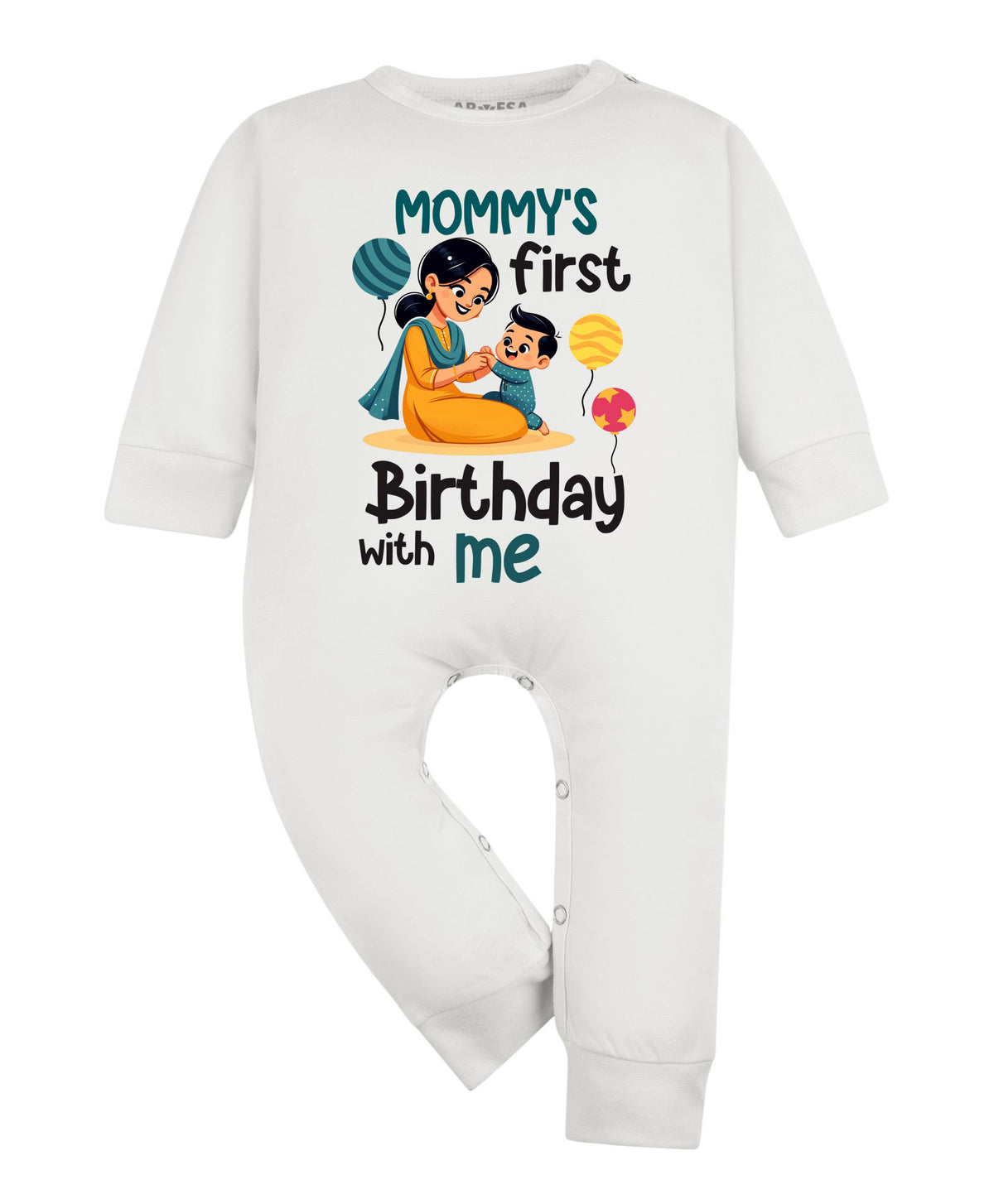 No | Mommy First Birthday With Me Mom Birthday - Jumpsuit