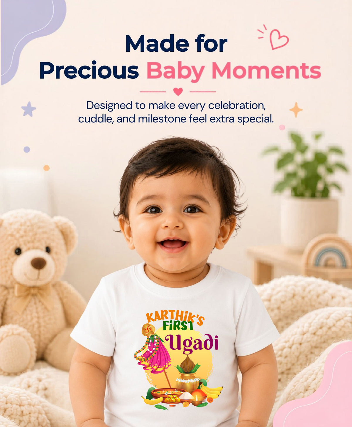 Yes | My First Ugadi - T-shirt