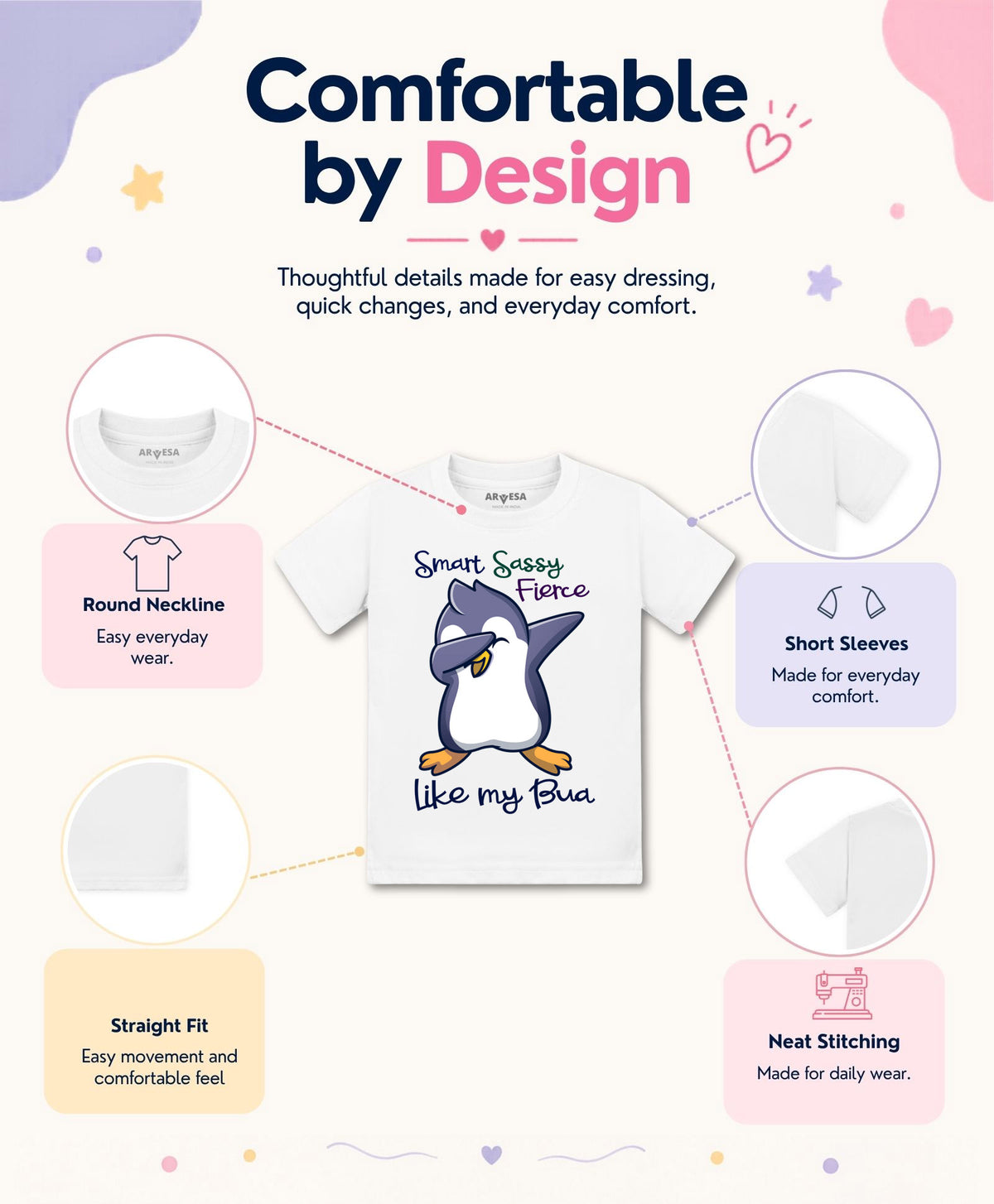 No | Smart Sassy Like My Bua - T-shirt