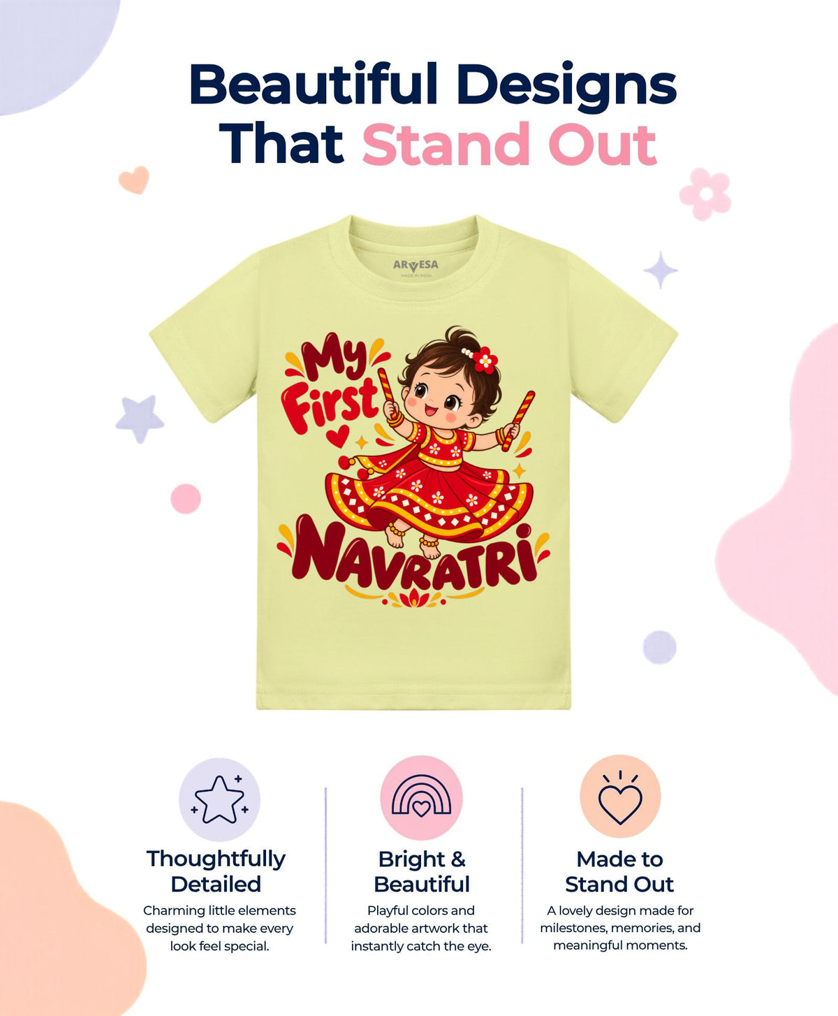 No | My First Navratri - T-shirt