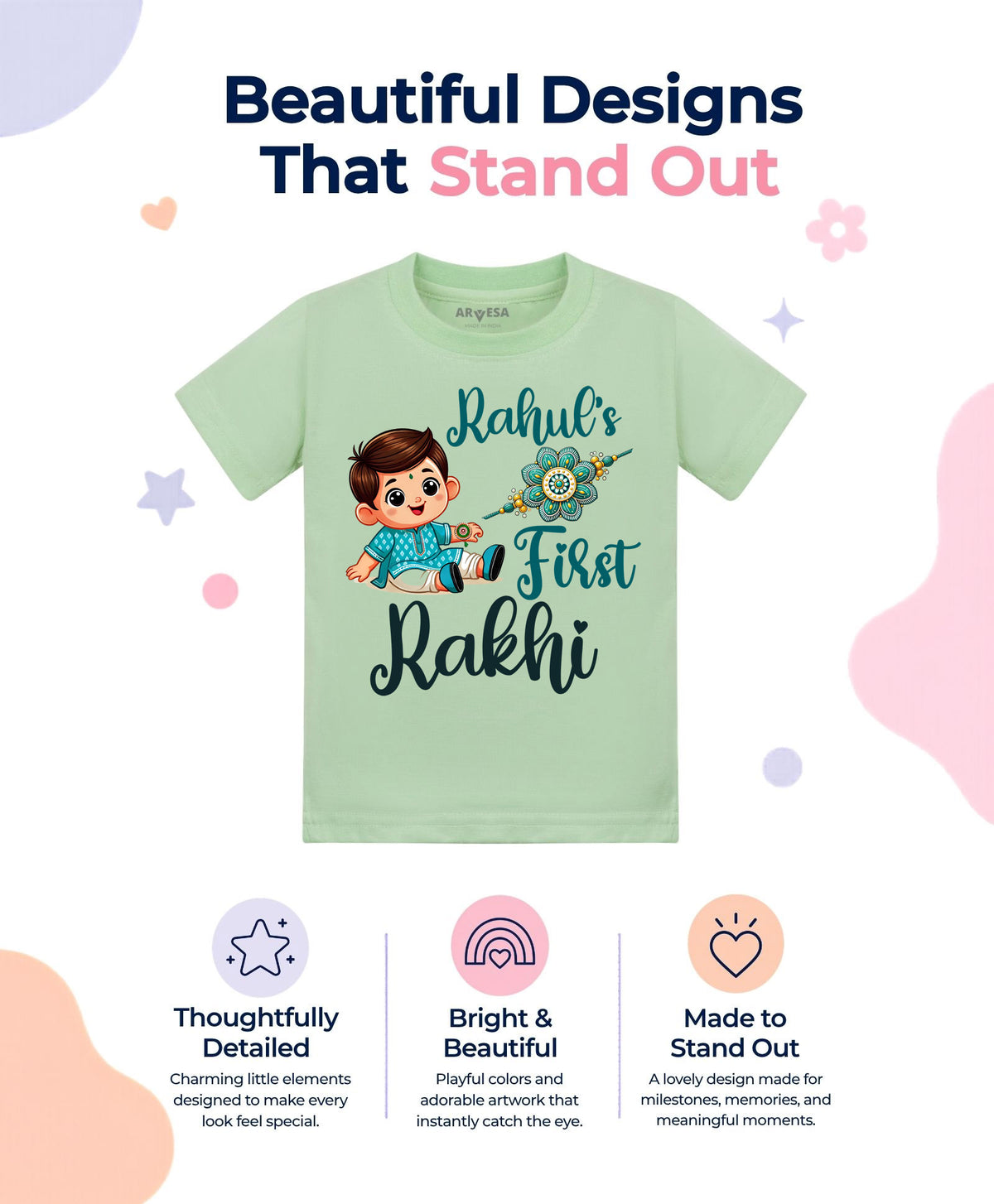 Yes | My First Rakhi - T-shirt