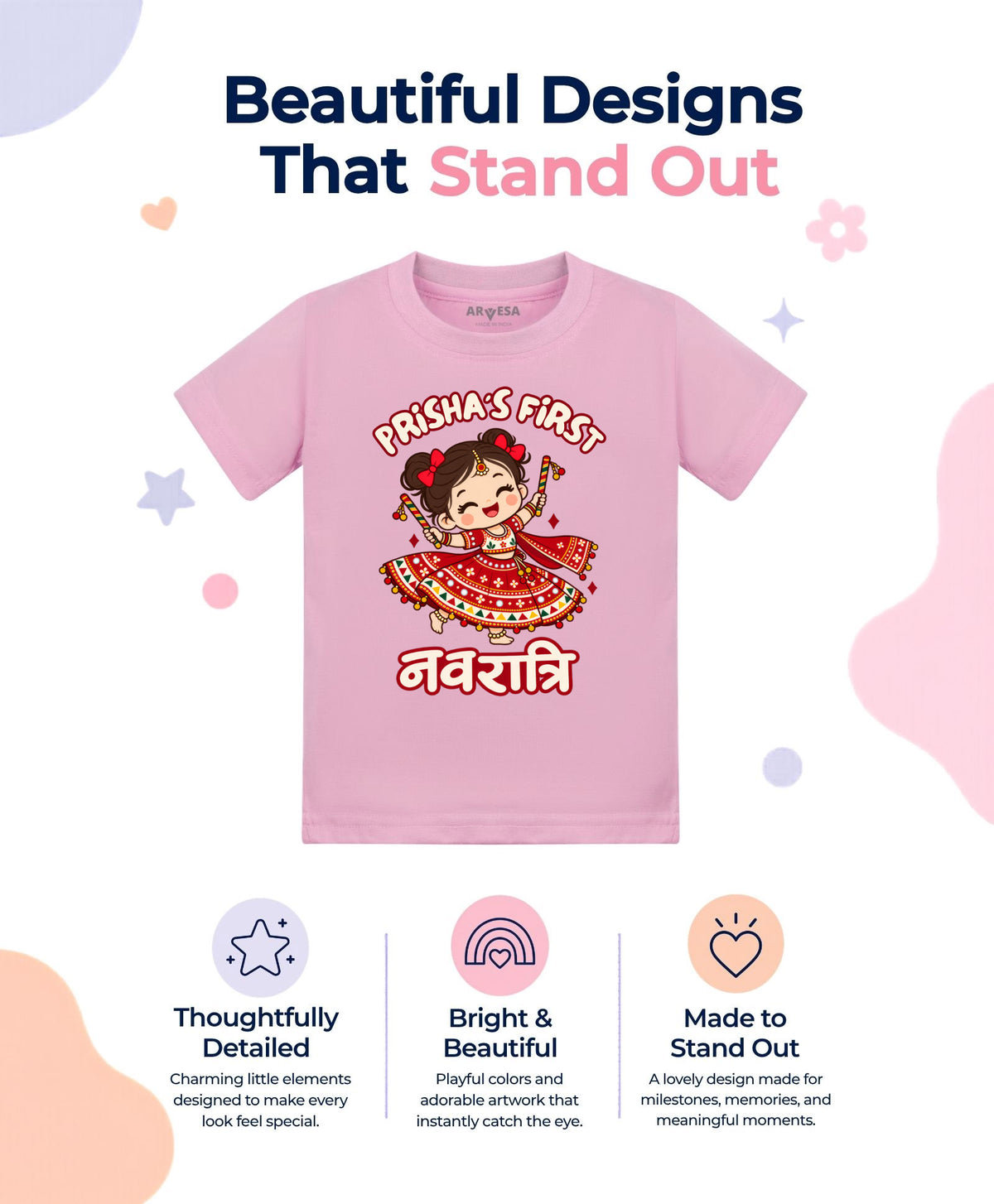 Yes | My First Navratri - T-shirt