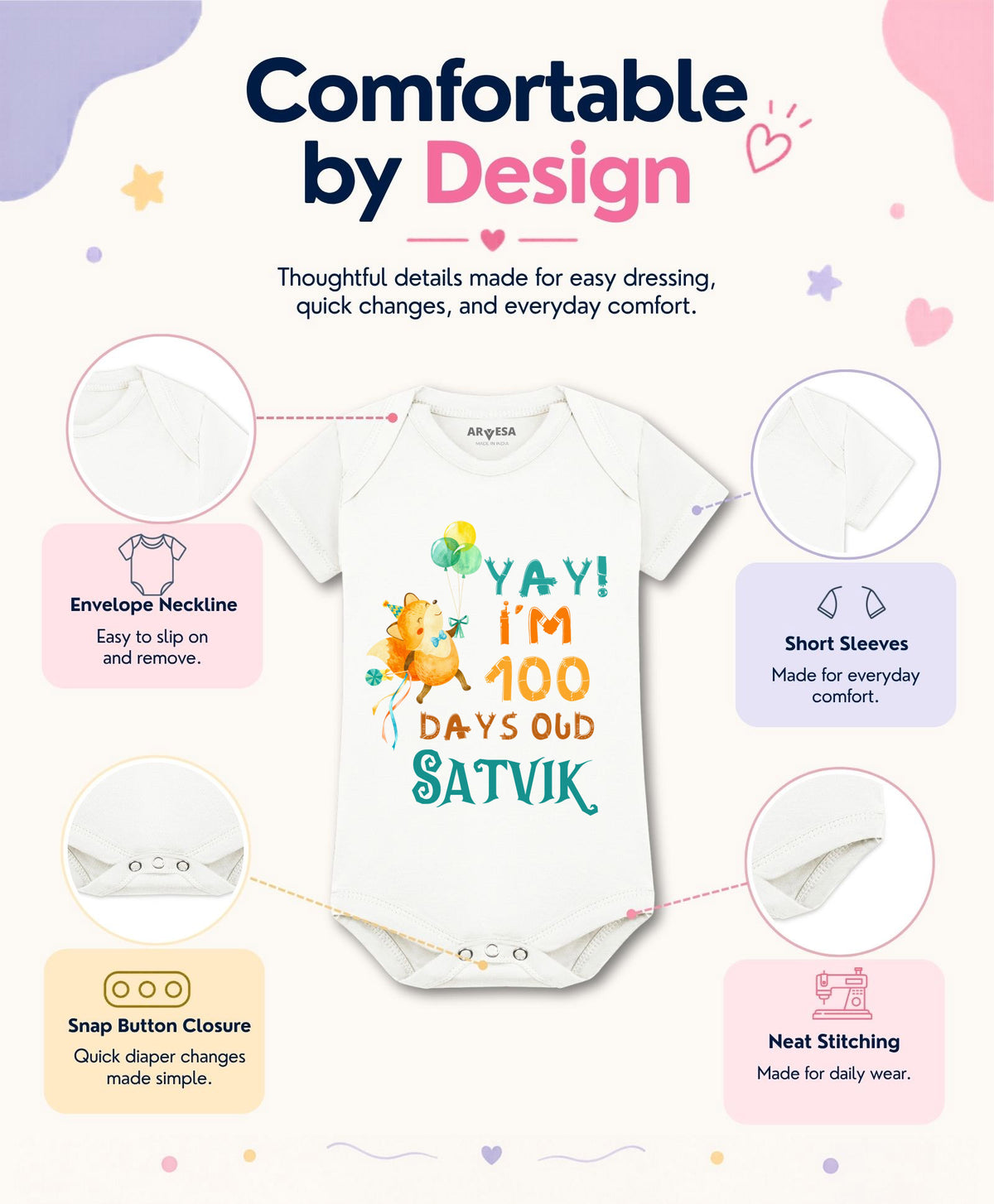 Yes | 100 Days Birthday - Romper