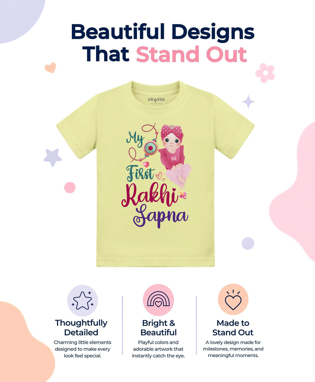 Yes | My First Rakhi - T-shirt