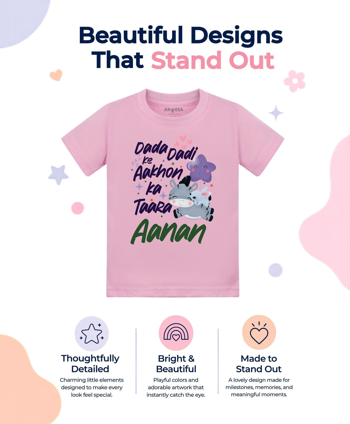 Yes | Dada Dadi Ke Aankhon Ka Tara - T-shirt