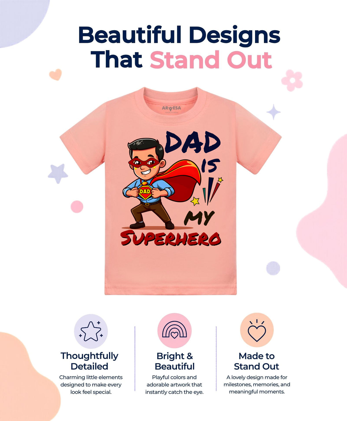 No | Dad Is My Superhero - T-shirt