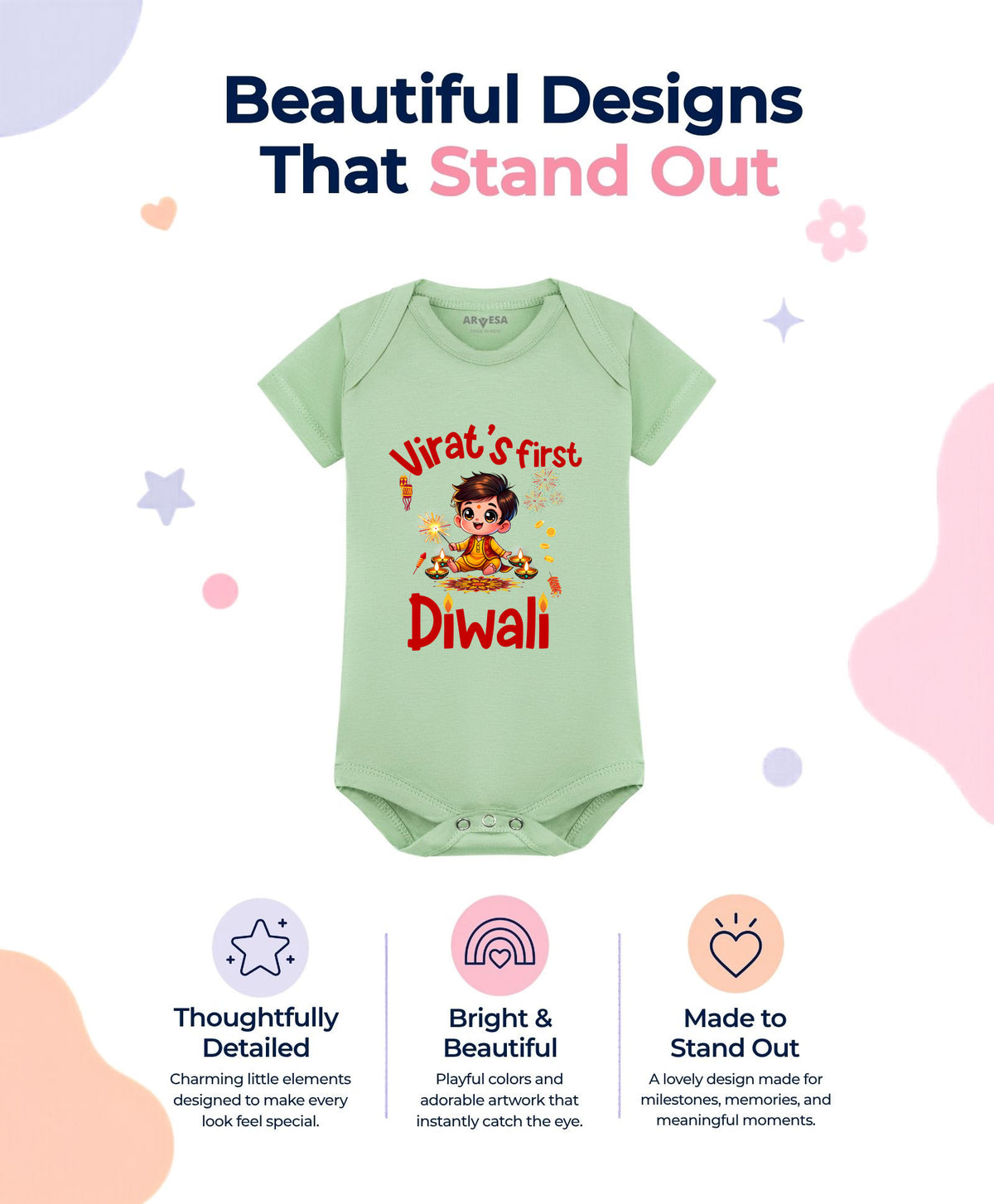 Yes | My First Diwali - Romper