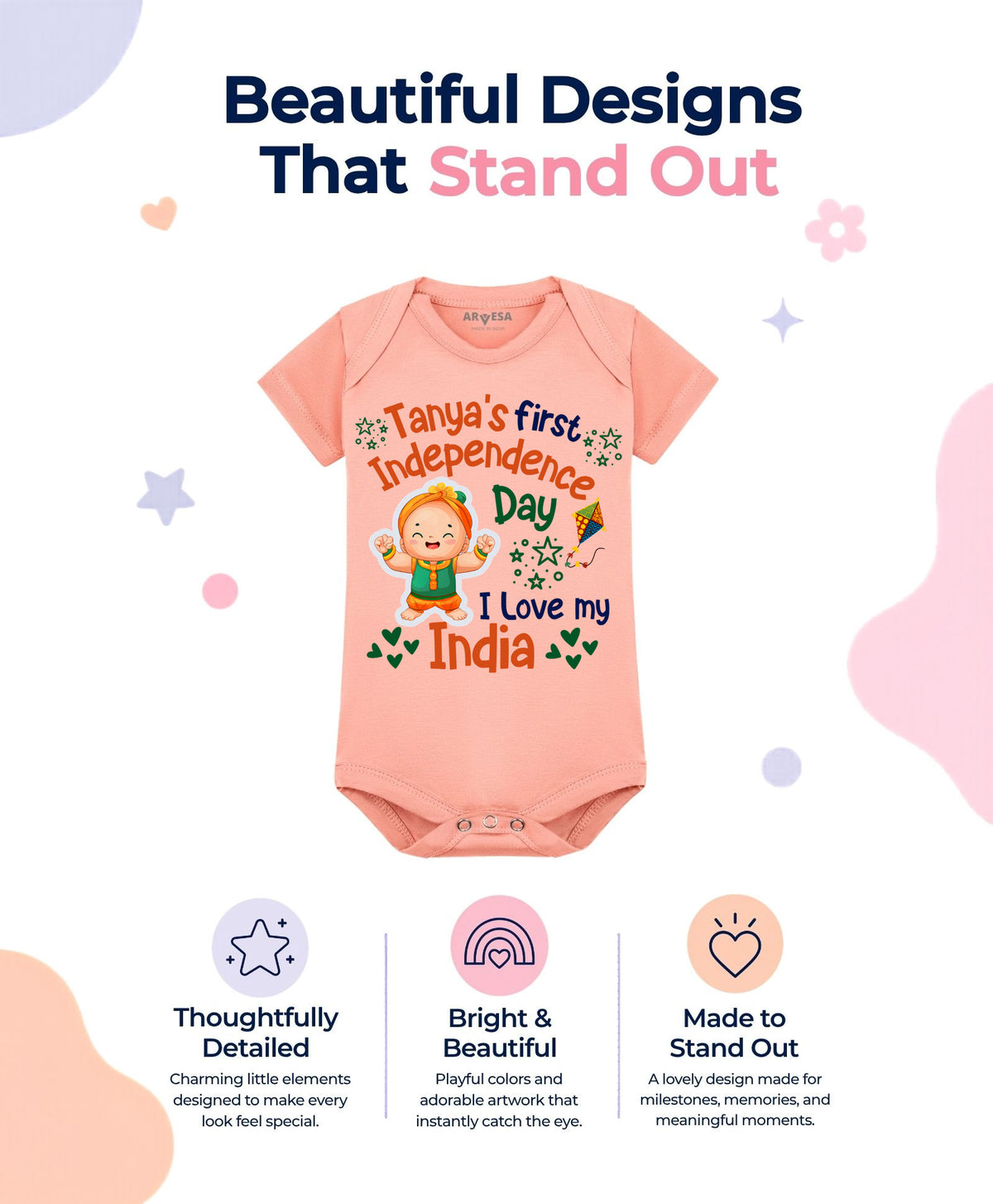 Yes | My First Independence Day - Romper