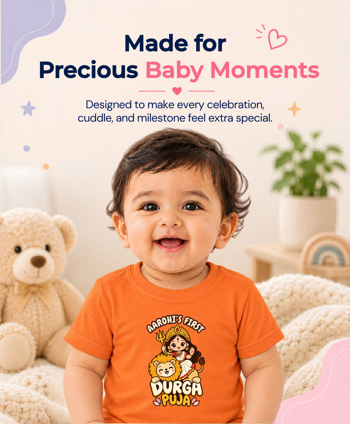 Yes | My First Durga Puja - T-shirt