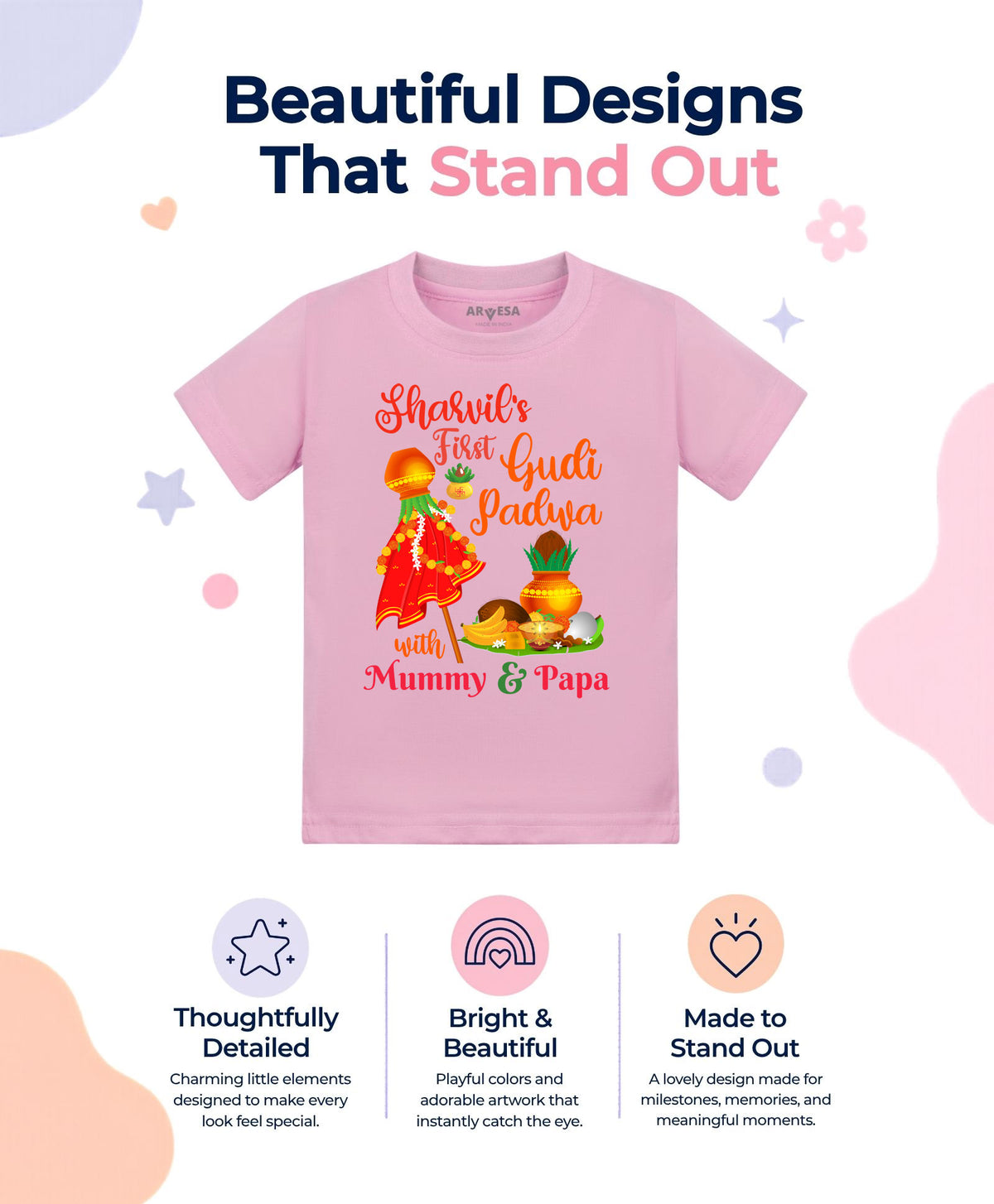Yes | My First Gudi Padwa - T-shirt