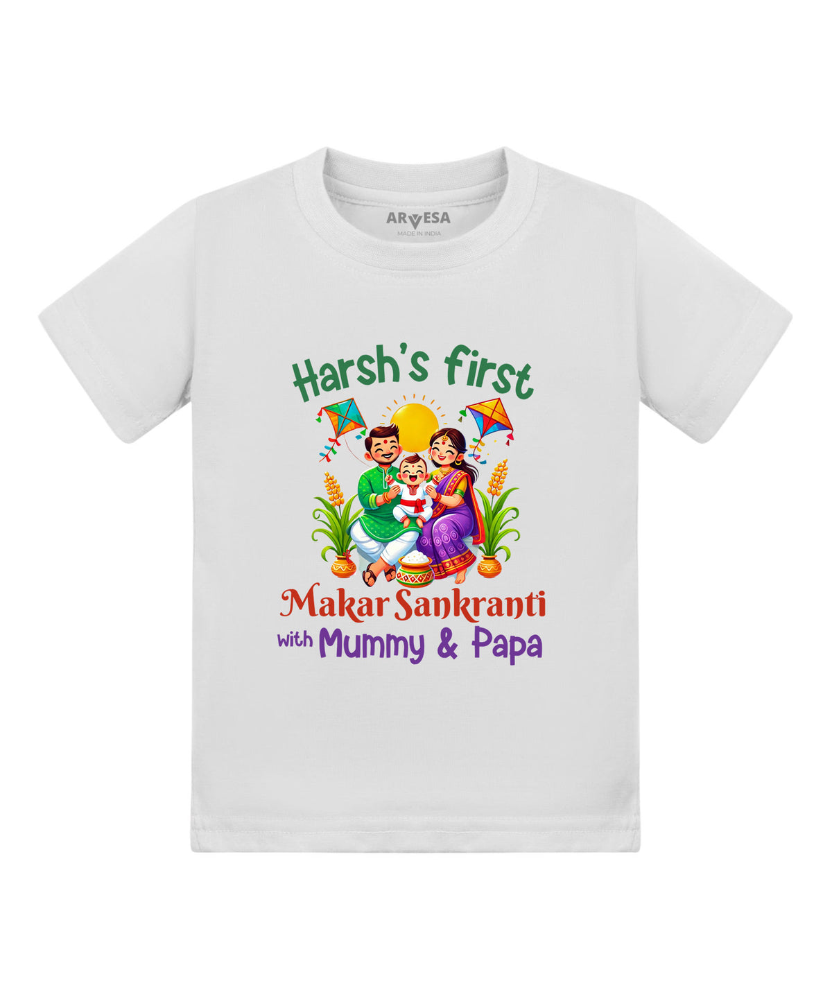 Yes | My First Makar sankranti - T-shirt