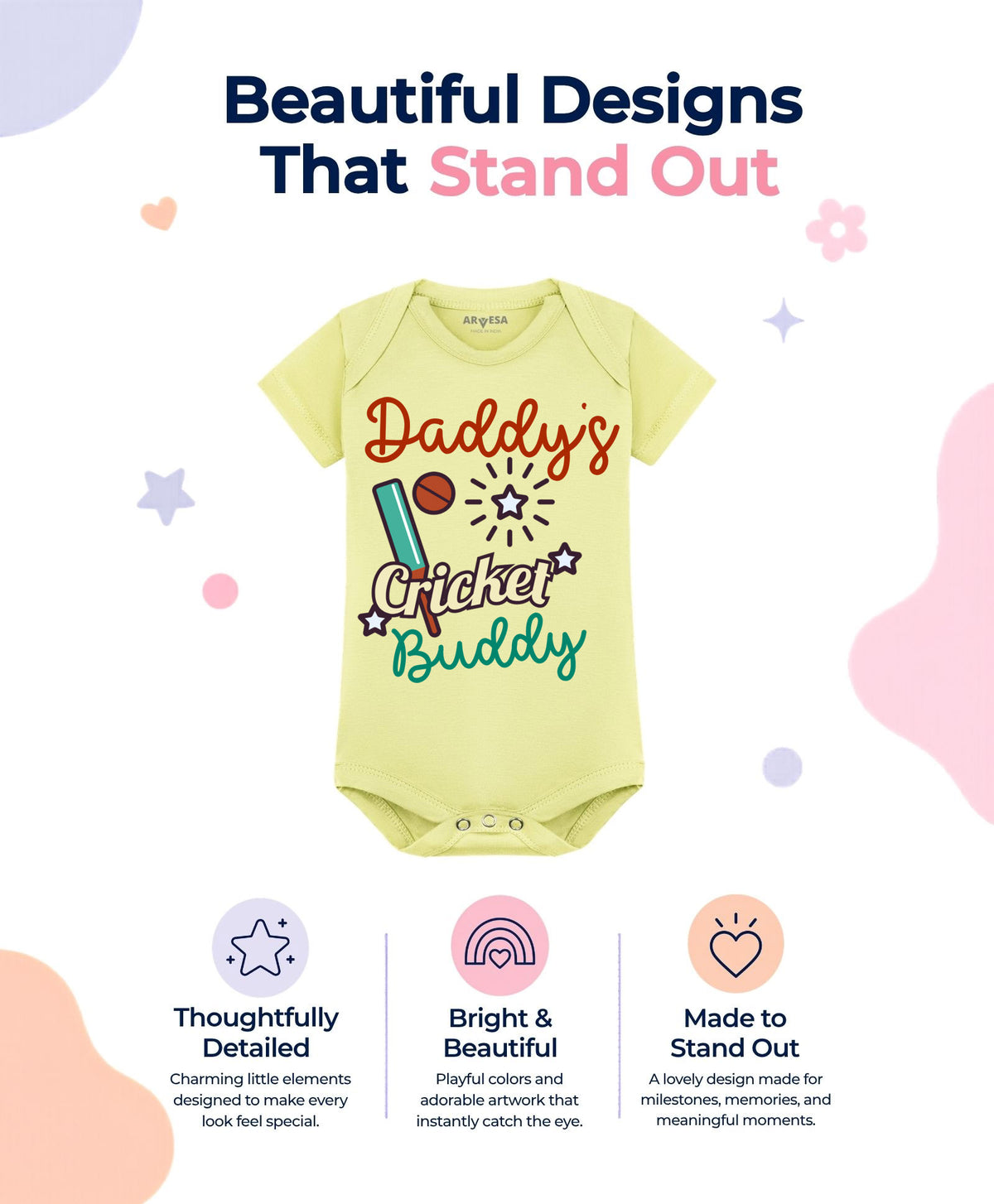 No | Daddy Cricket Buddy - Romper