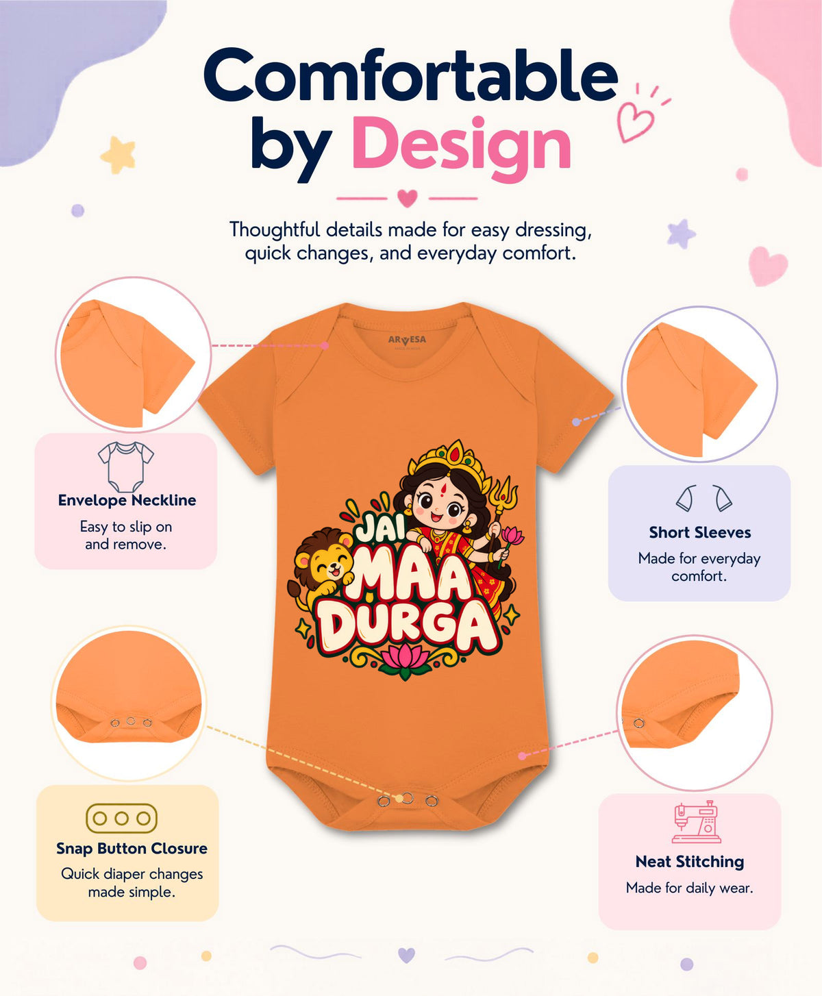 Jai Maa Durga Durga Puja - Romper