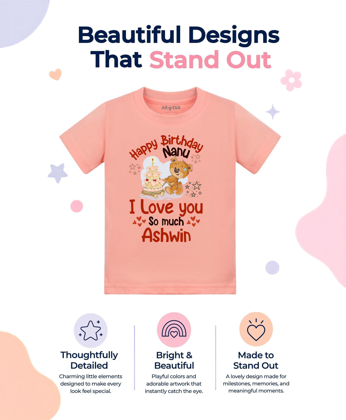 Yes | Happy Birthday Nanu Family Birthday - T-shirt
