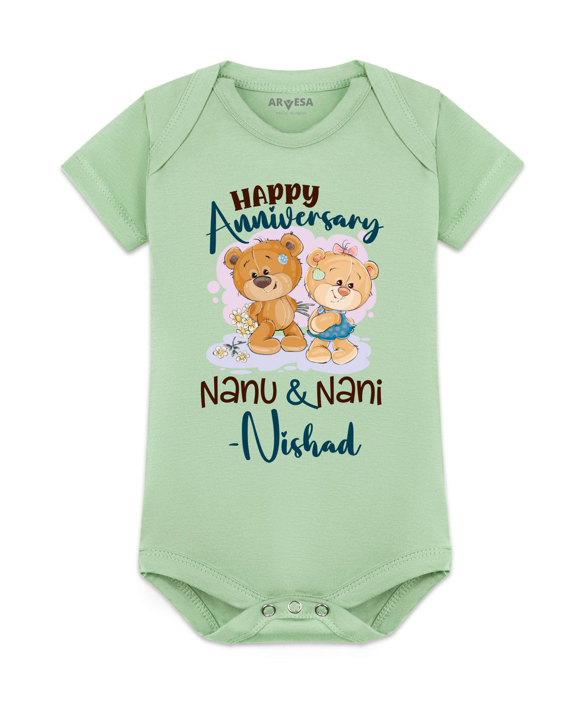 Yes | Happy Anniversay Nanu & Nani Family Anniversary - Romper