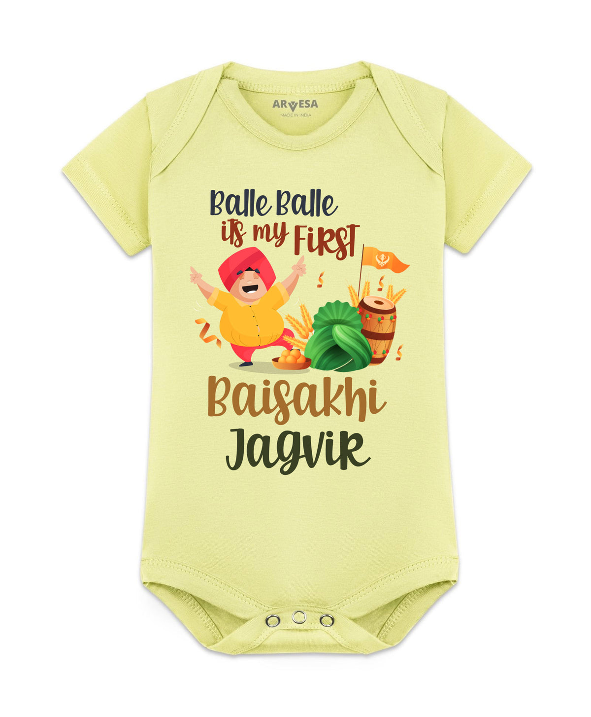 Yes | Happy Baisakhi - Romper