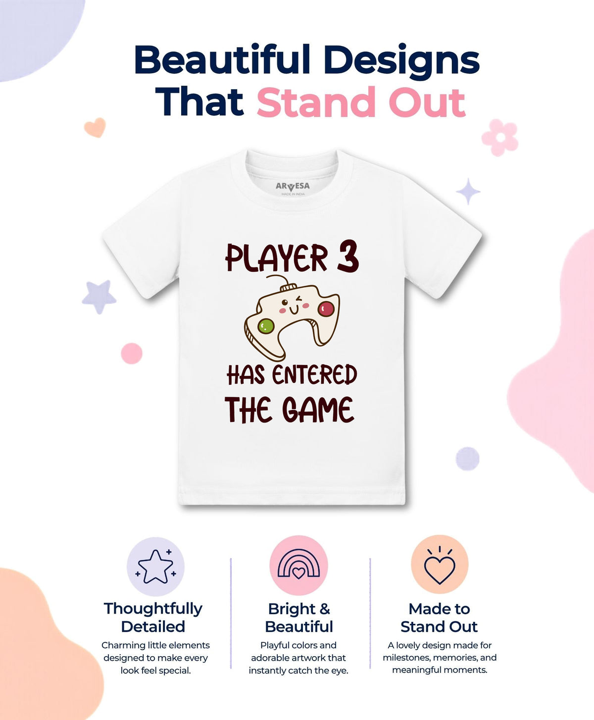 No | Player 3 Entered The Game Quirky - T-shirt