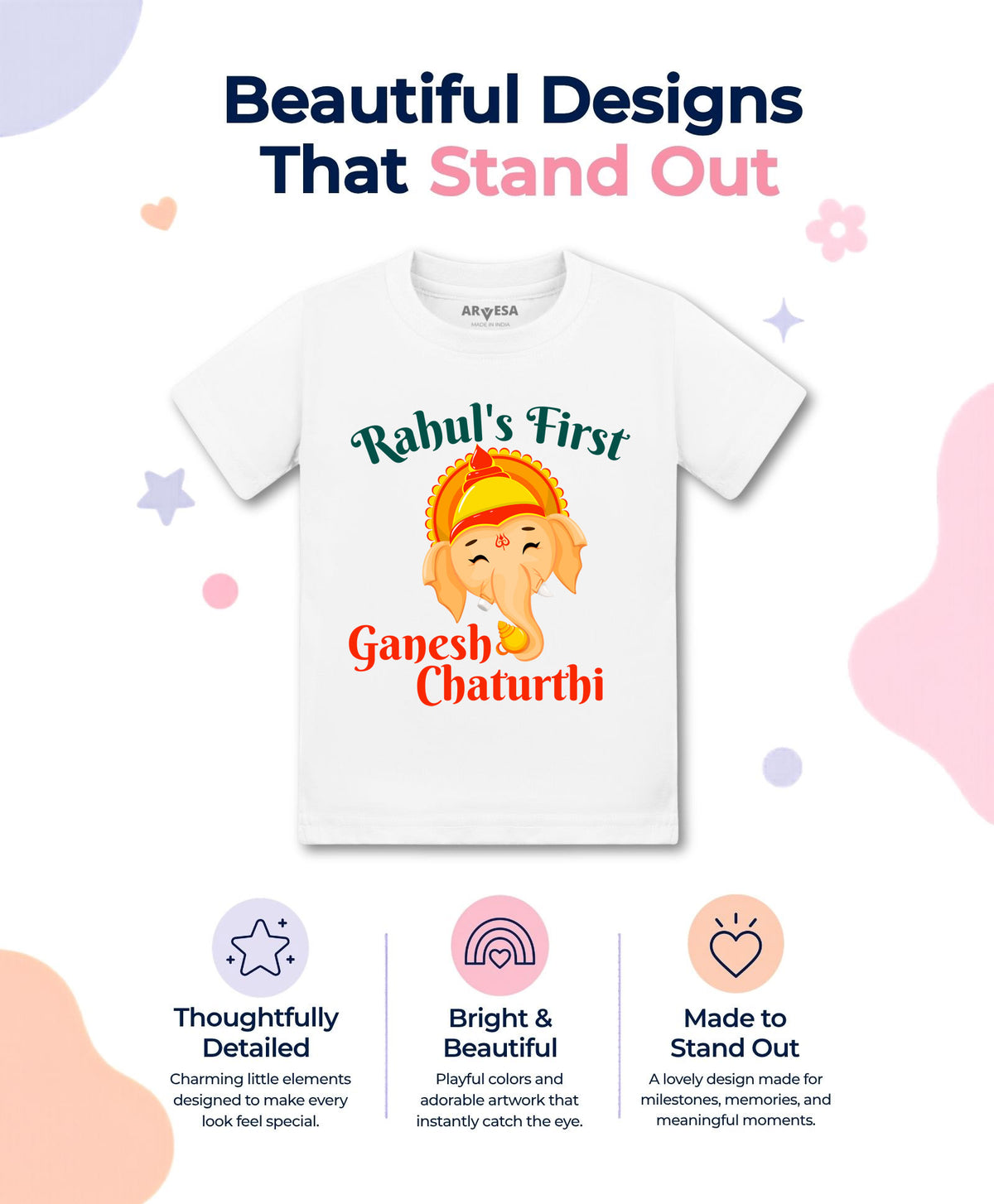 Yes | My First Ganesh Chaturthi - T-shirt