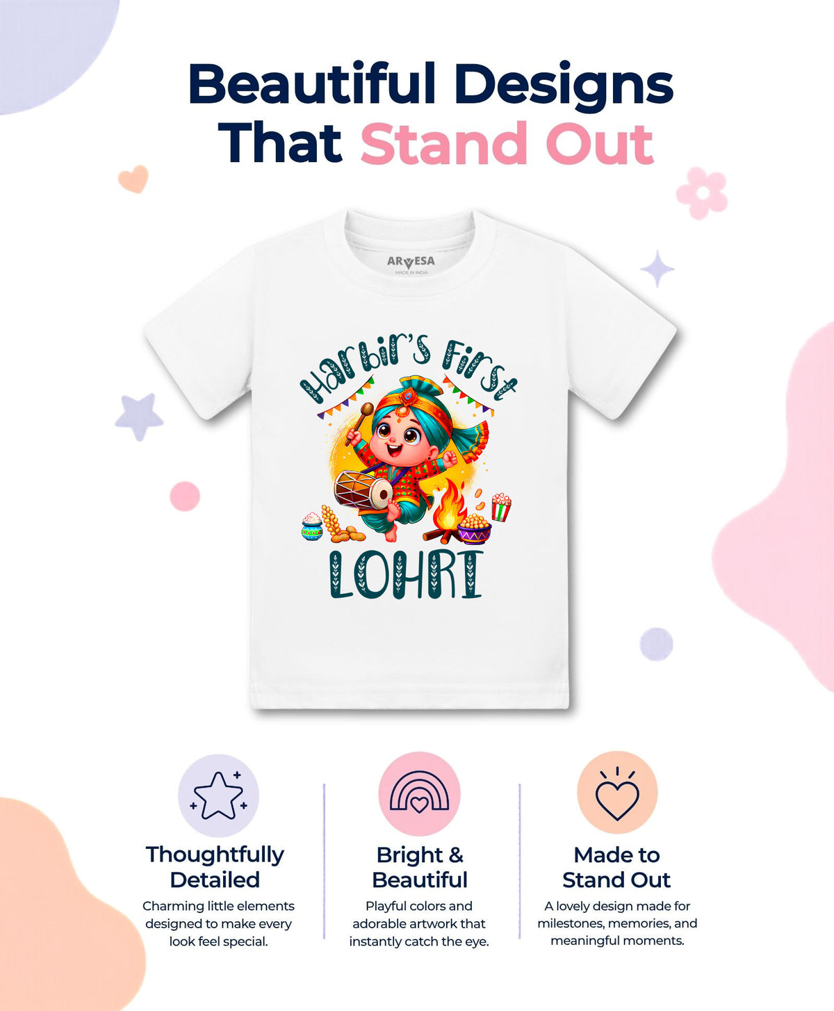 Yes | My First Lohri - T-shirt