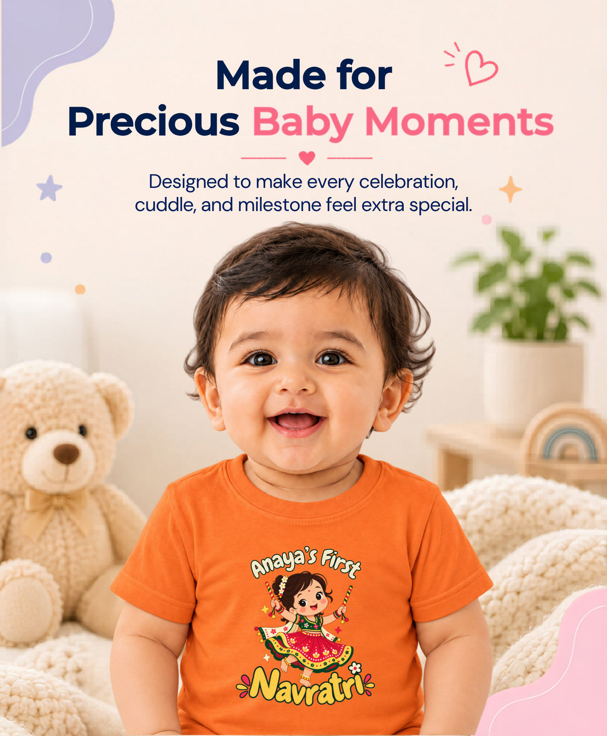 Yes | My First Navratri - T-shirt