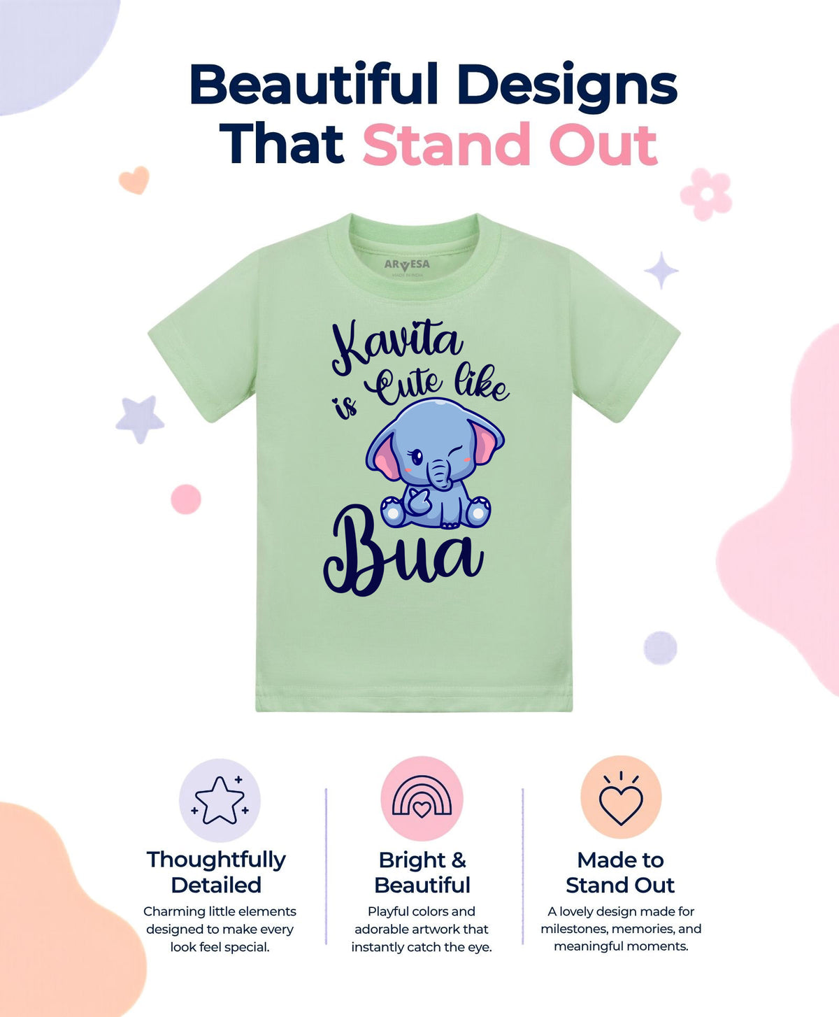 Yes | Cute Like My Bua - T-shirt