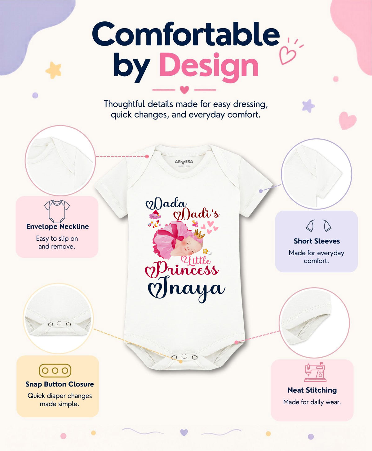 Yes | Dada Dadi Little Princess - Romper