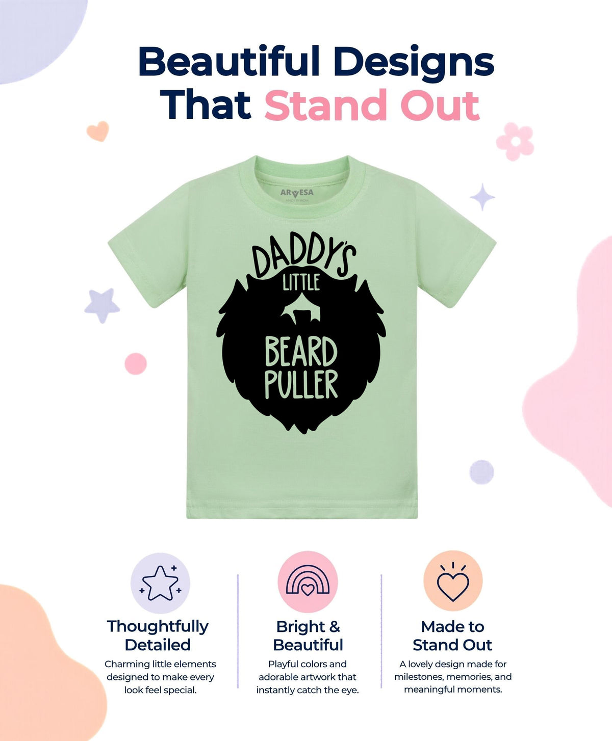 No | Daddy Little Beard Puller - T-shirt