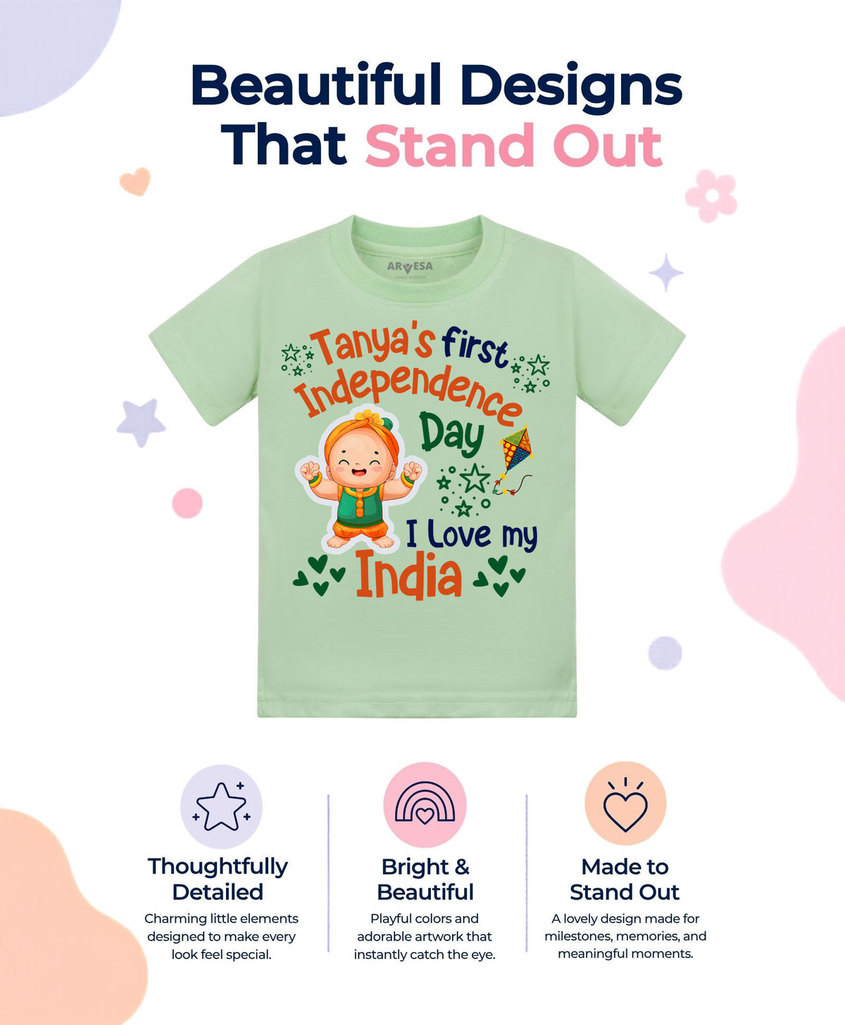 Yes | My First Independence Day - T-shirt